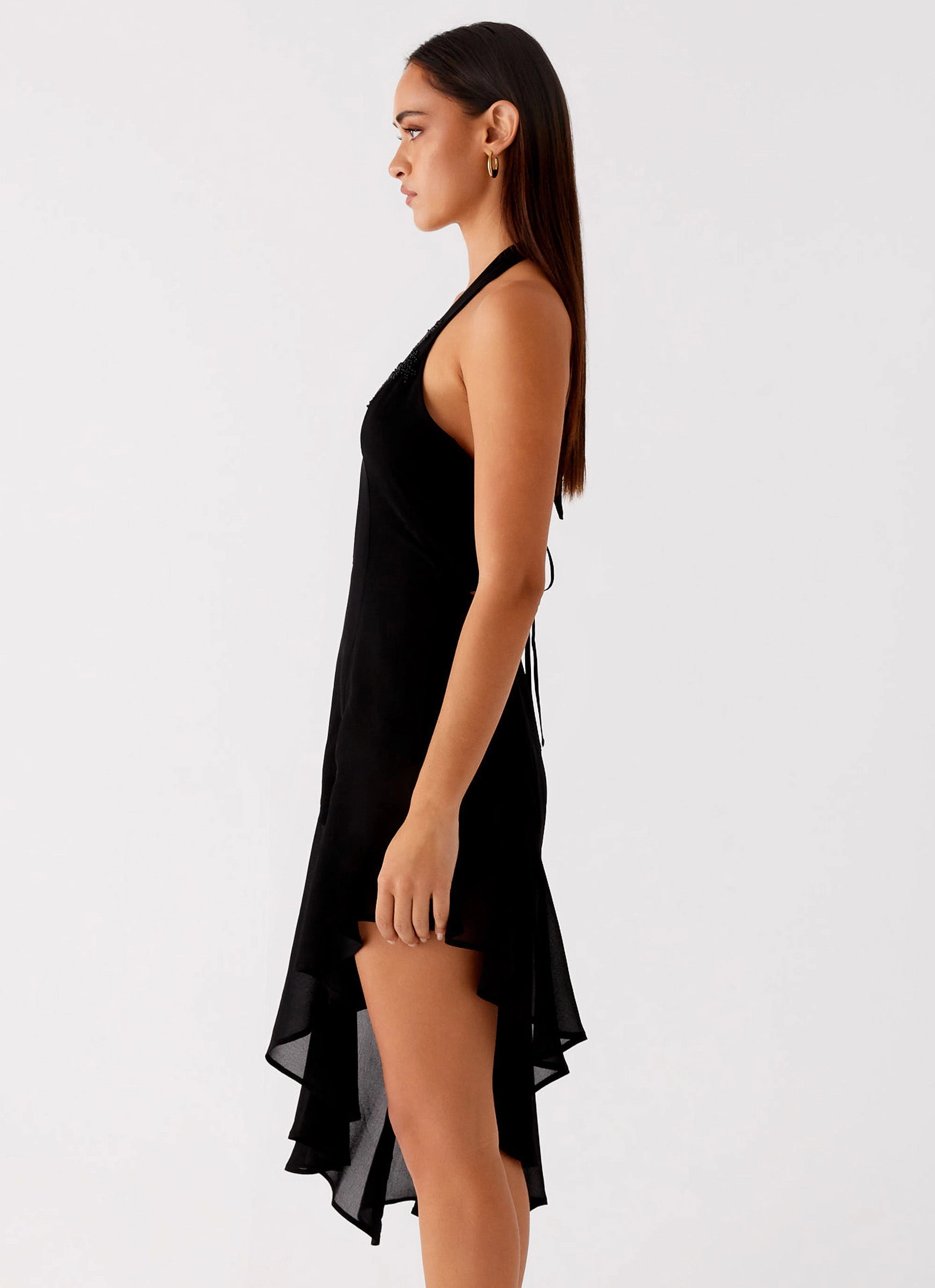 Skin Tone Clean Slate Midi Dress - Black