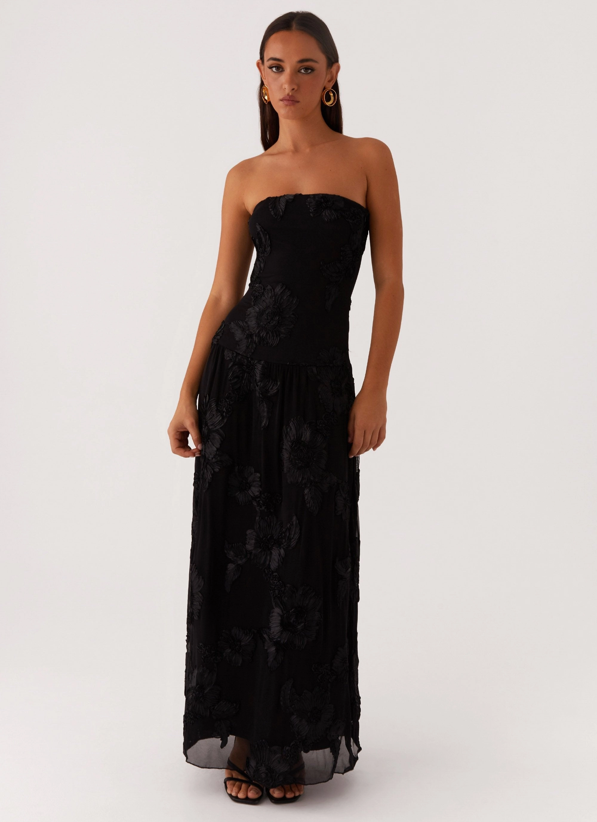After Light Maxi Dress - Black Festival-Ready Refined Stitch