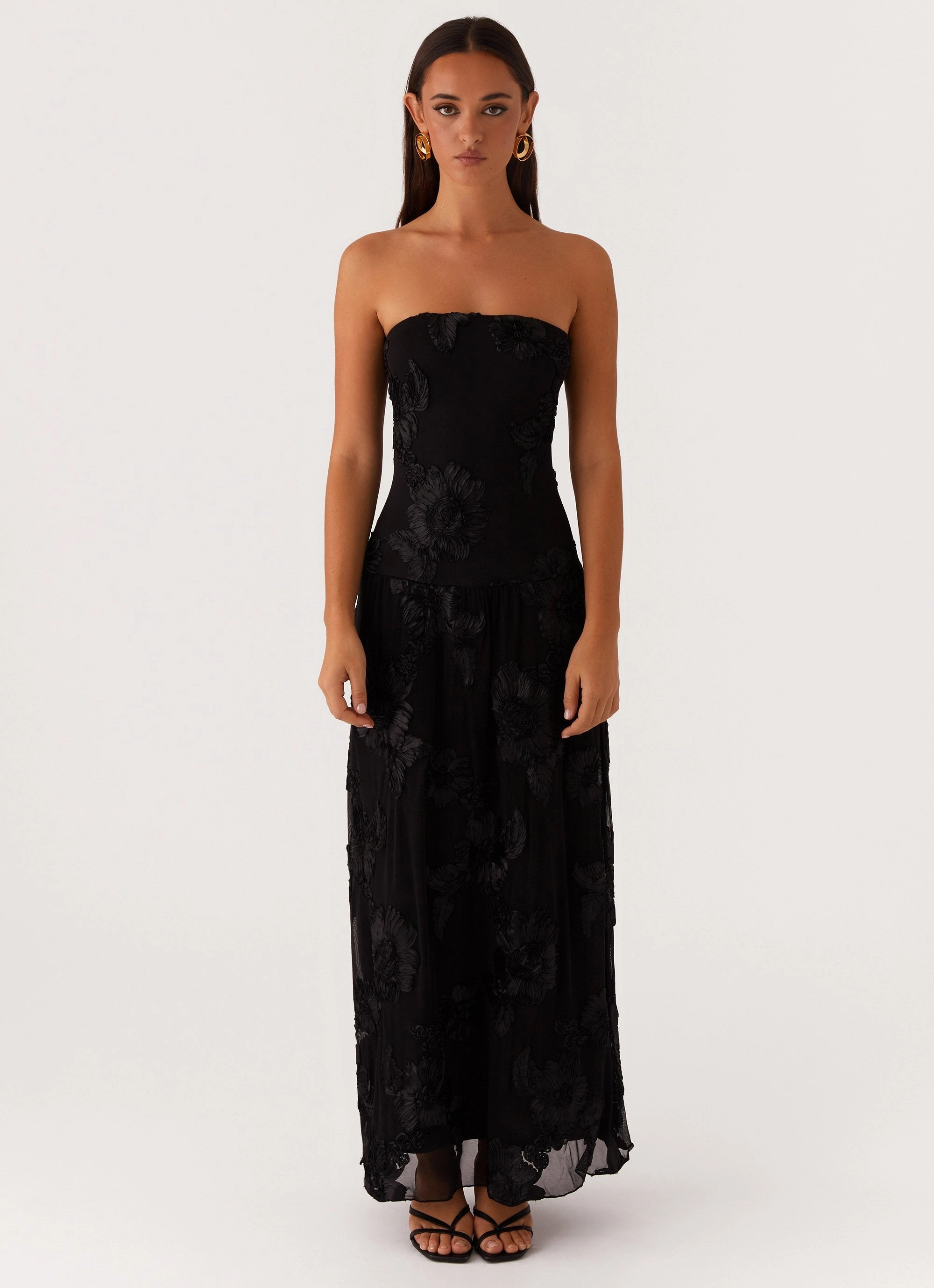 SoftTouchTexture After Light Maxi Dress - Black