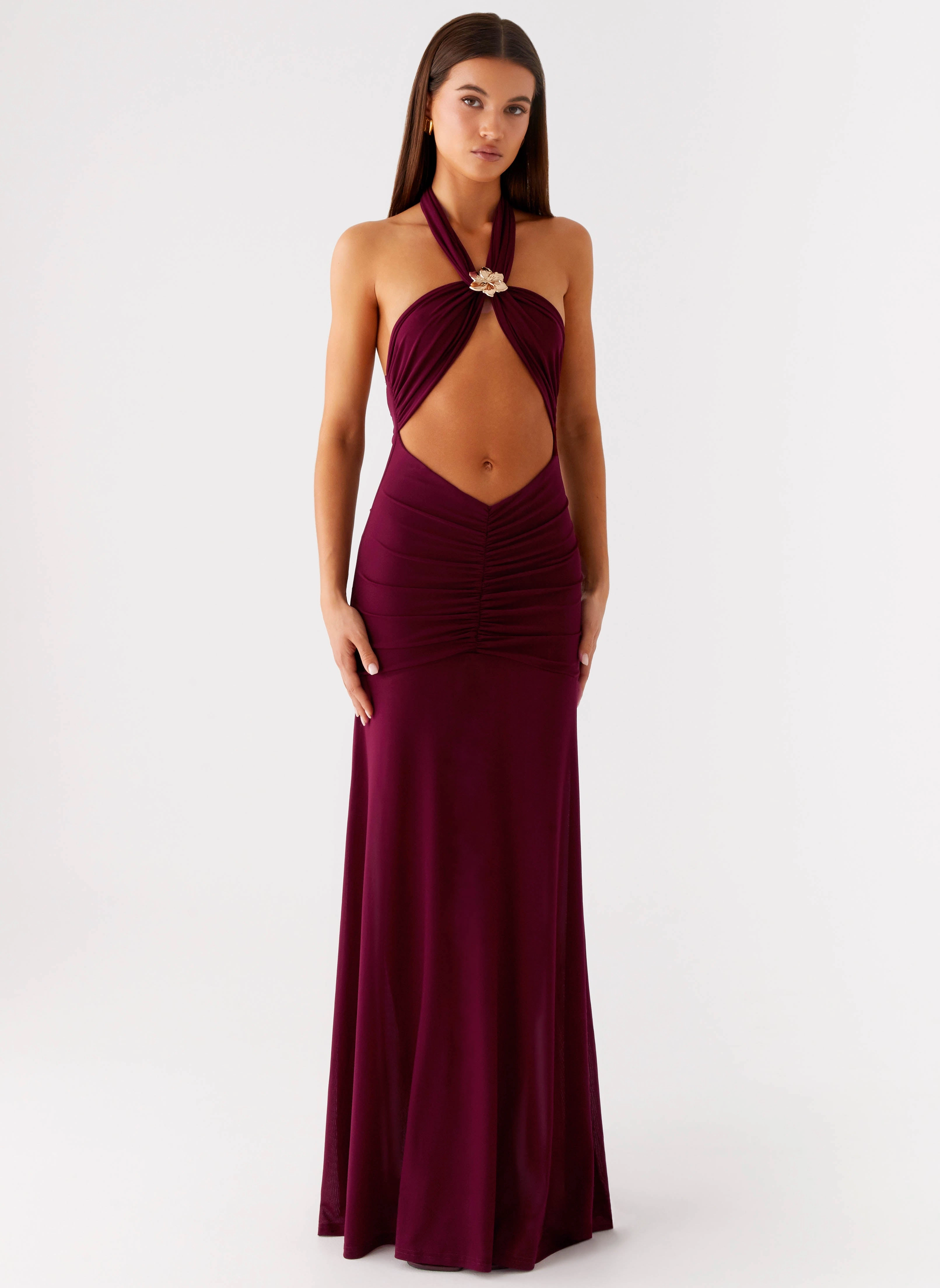 Deltina Maxi Dress - Boysenberry Night Vibes