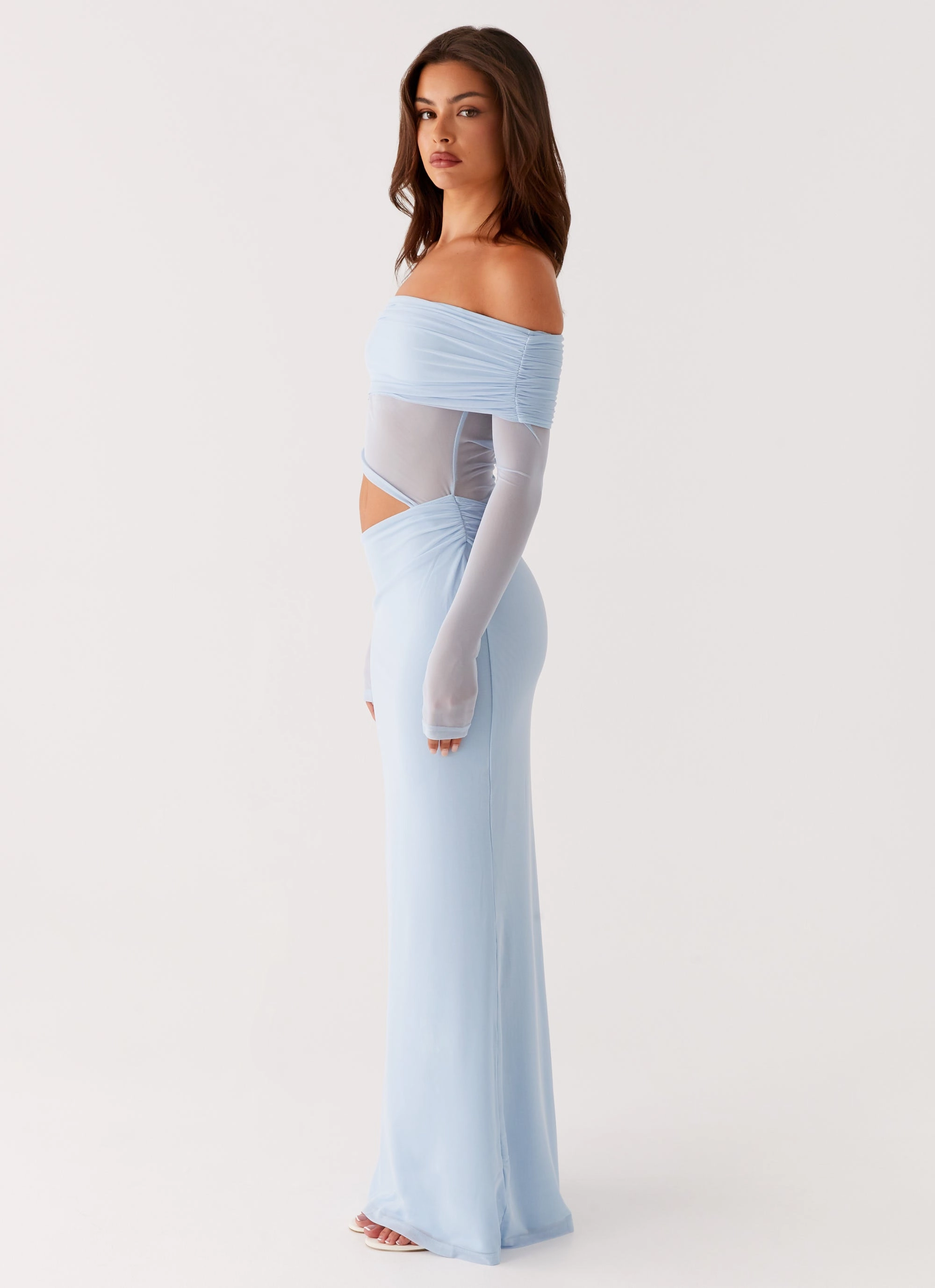 Emery Maxi Dress - Blue Light material