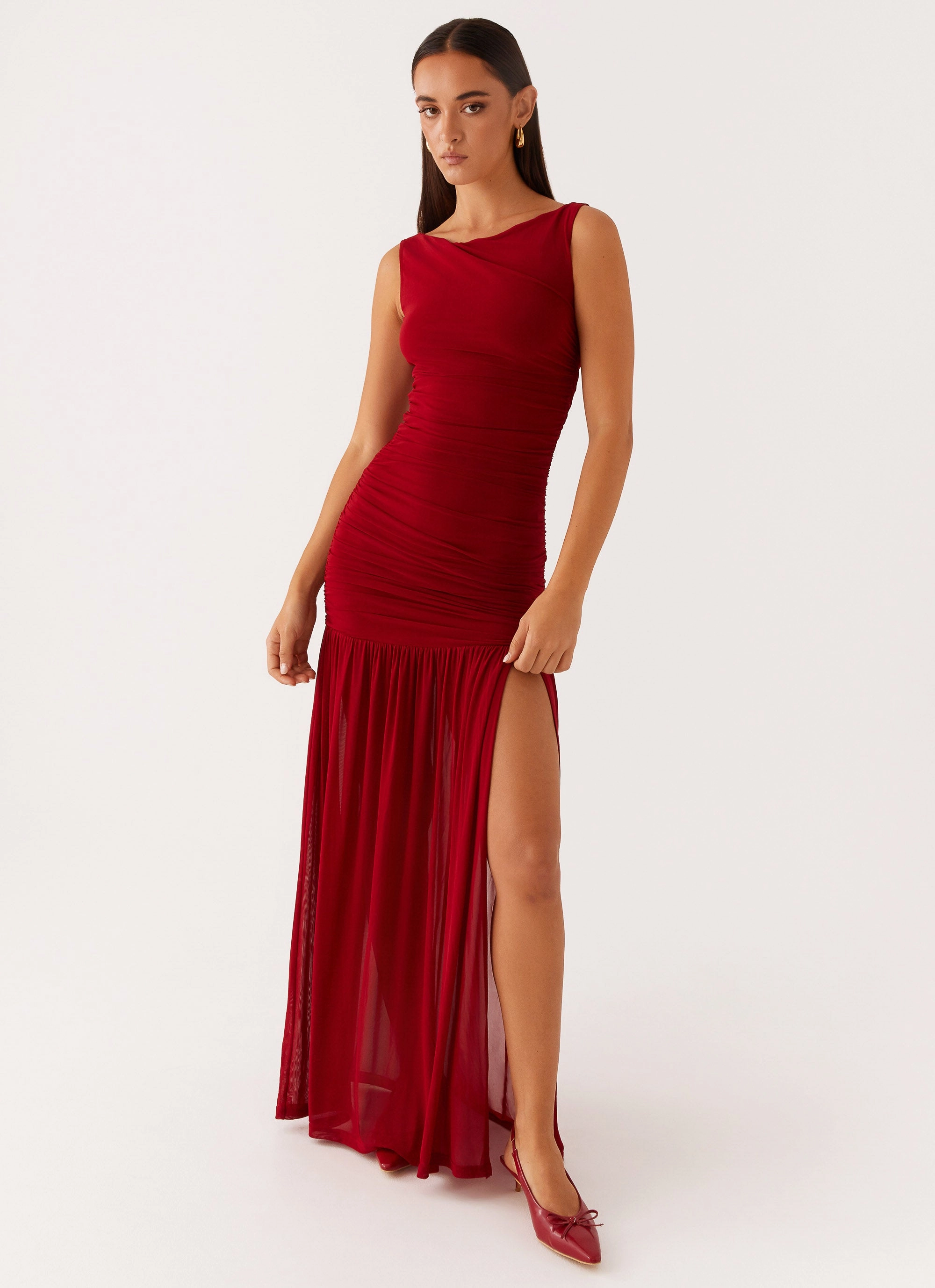 Manon Maxi Dress - Red Simple Spirit