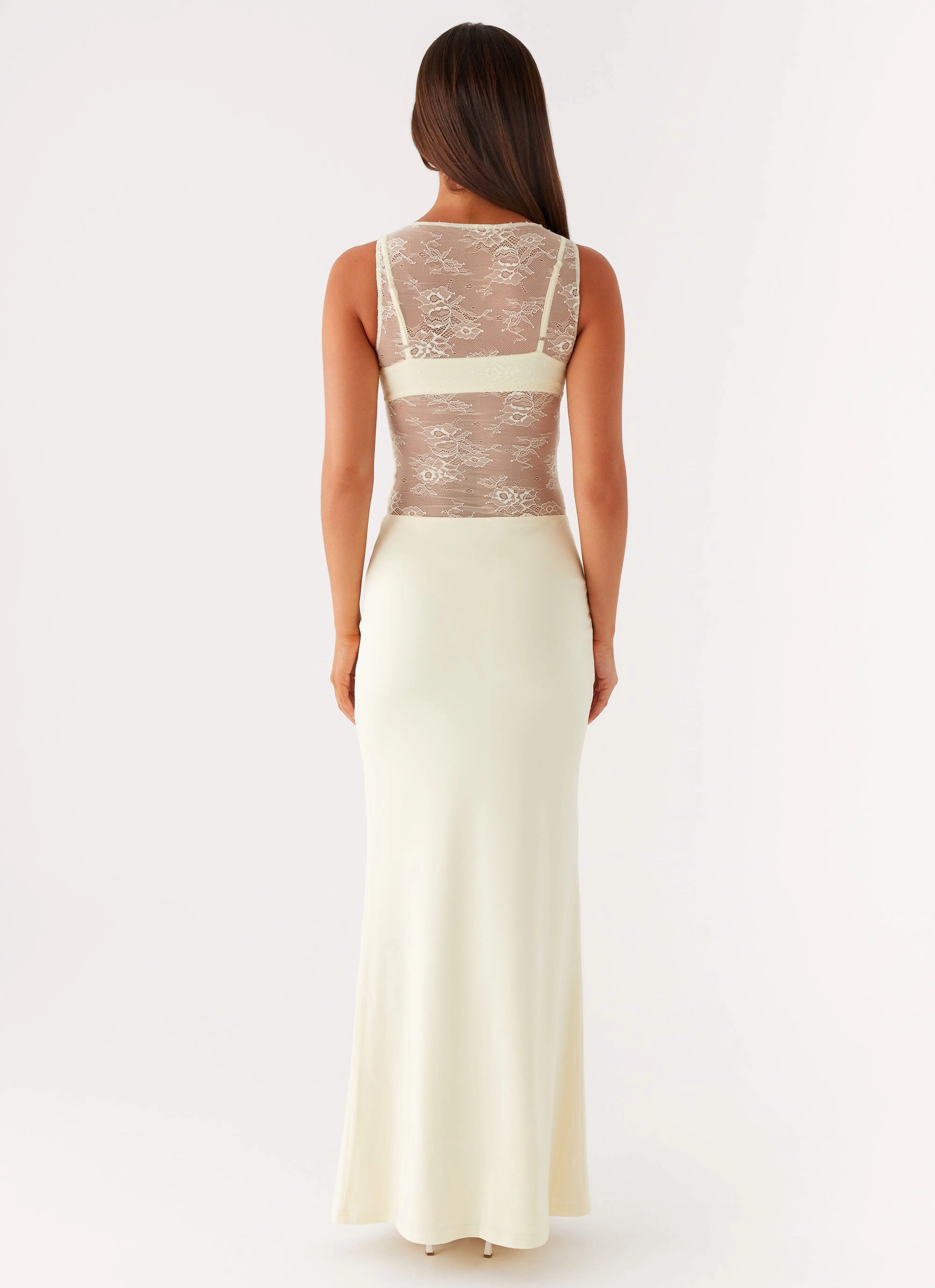 Imperial Maxi Dress - Yellow Refined Simplicity Textured Layers