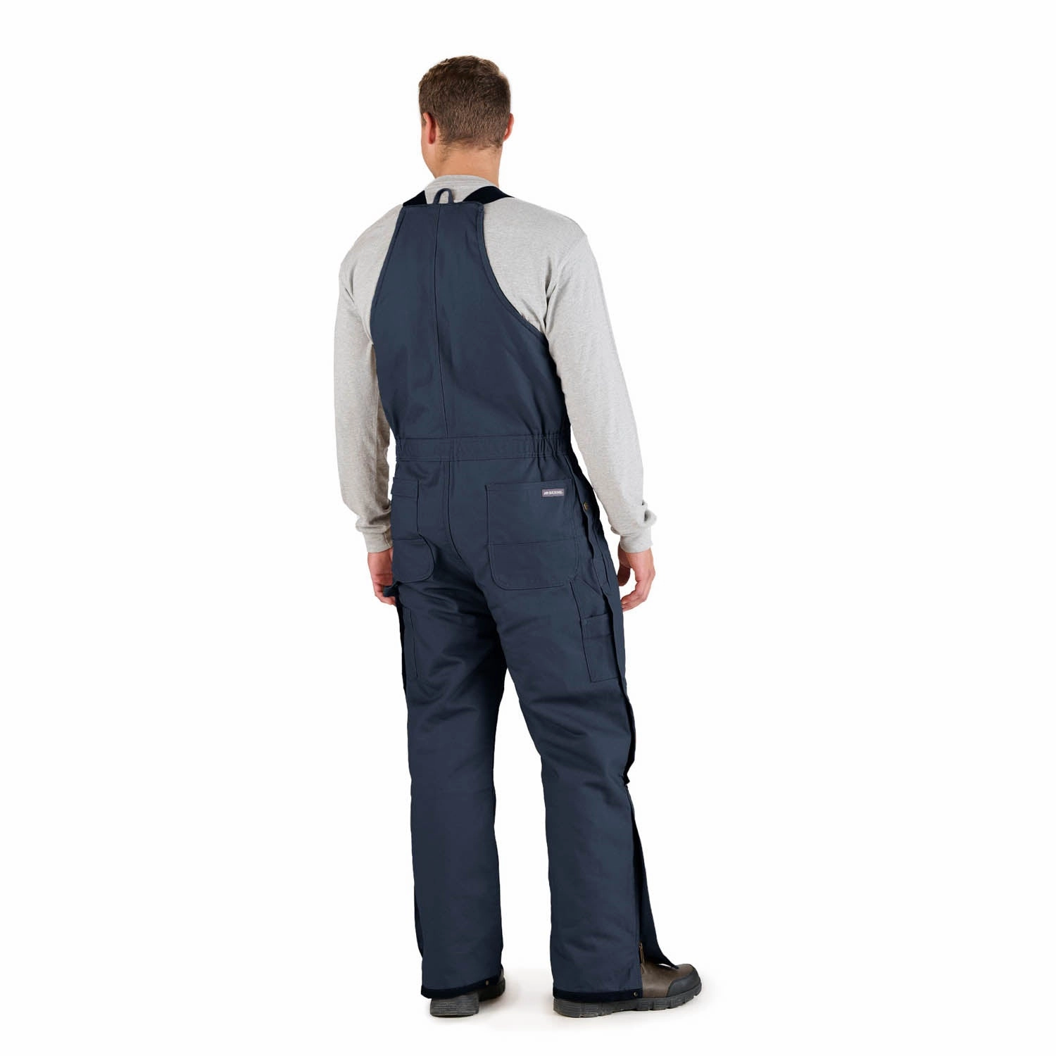Reinforced Edging Berne Mens Navy 100% Cotton Deluxe Insulated Bib Overall