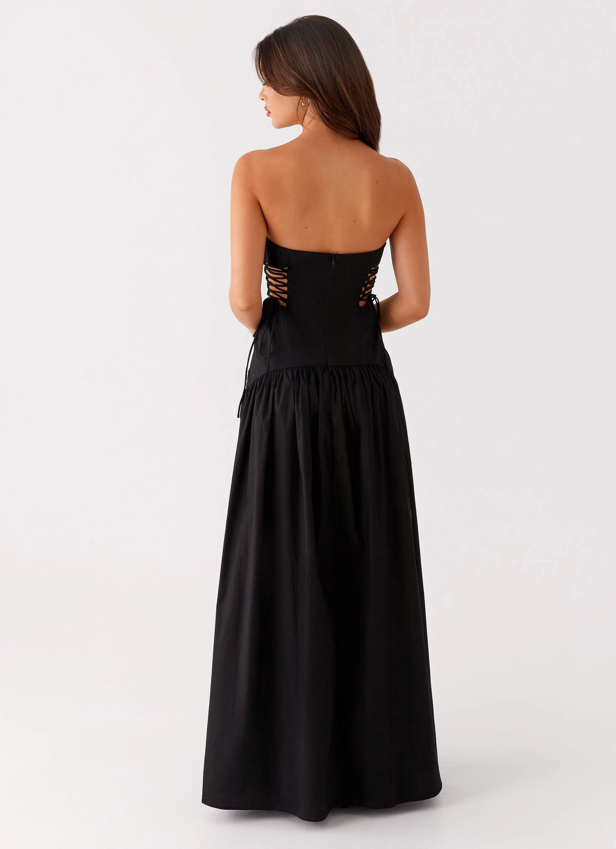 Beadwork Flexible Style Conagh Maxi Dress - Black