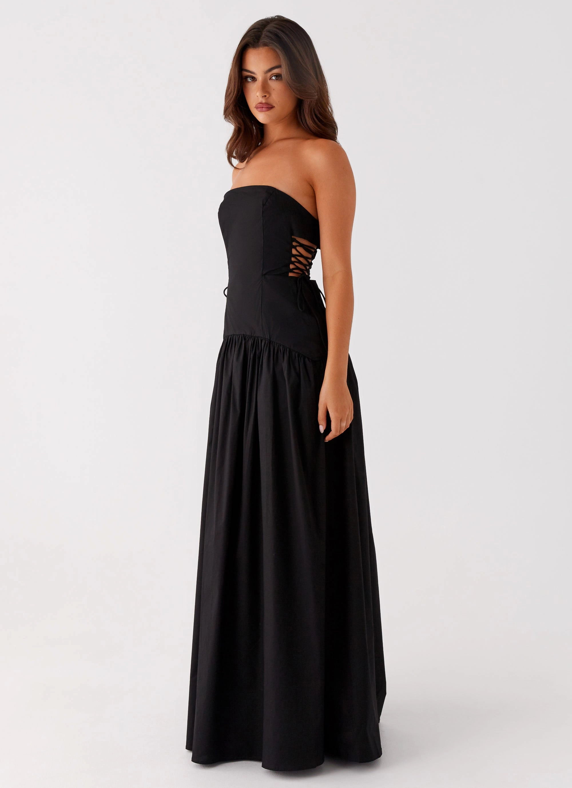 Autumn Mood Timeless Layering Conagh Maxi Dress - Black