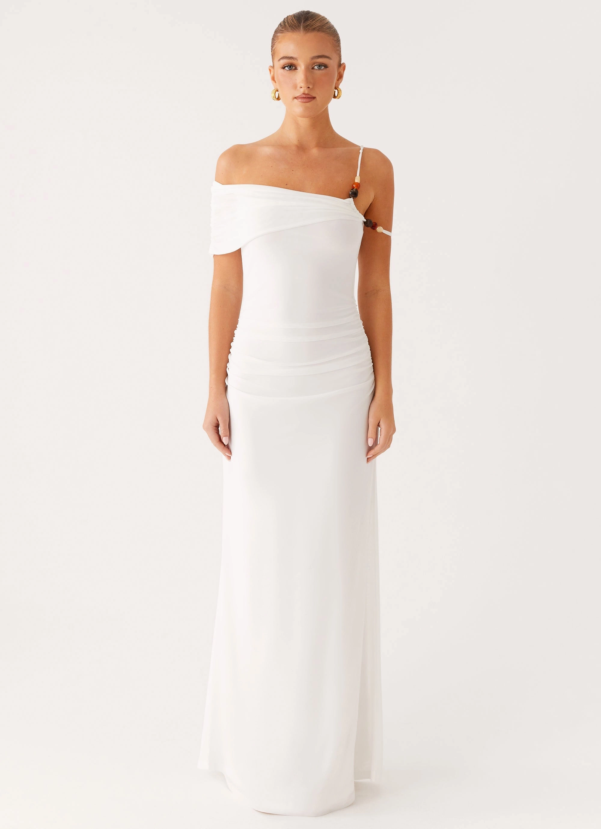 Elegant Style Conquer Maxi Dress - Off White