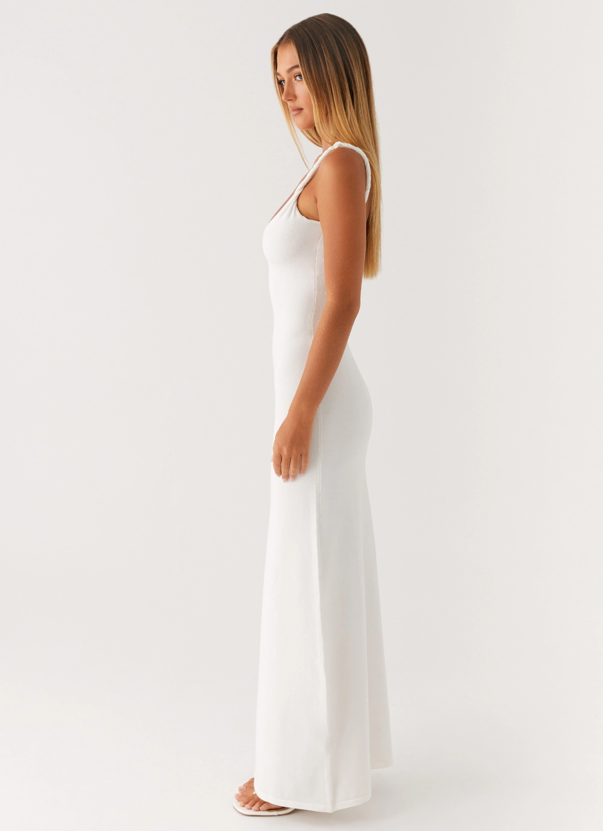 Anastasia Maxi Dress - Ivory Street Elegance Relaxed day dress