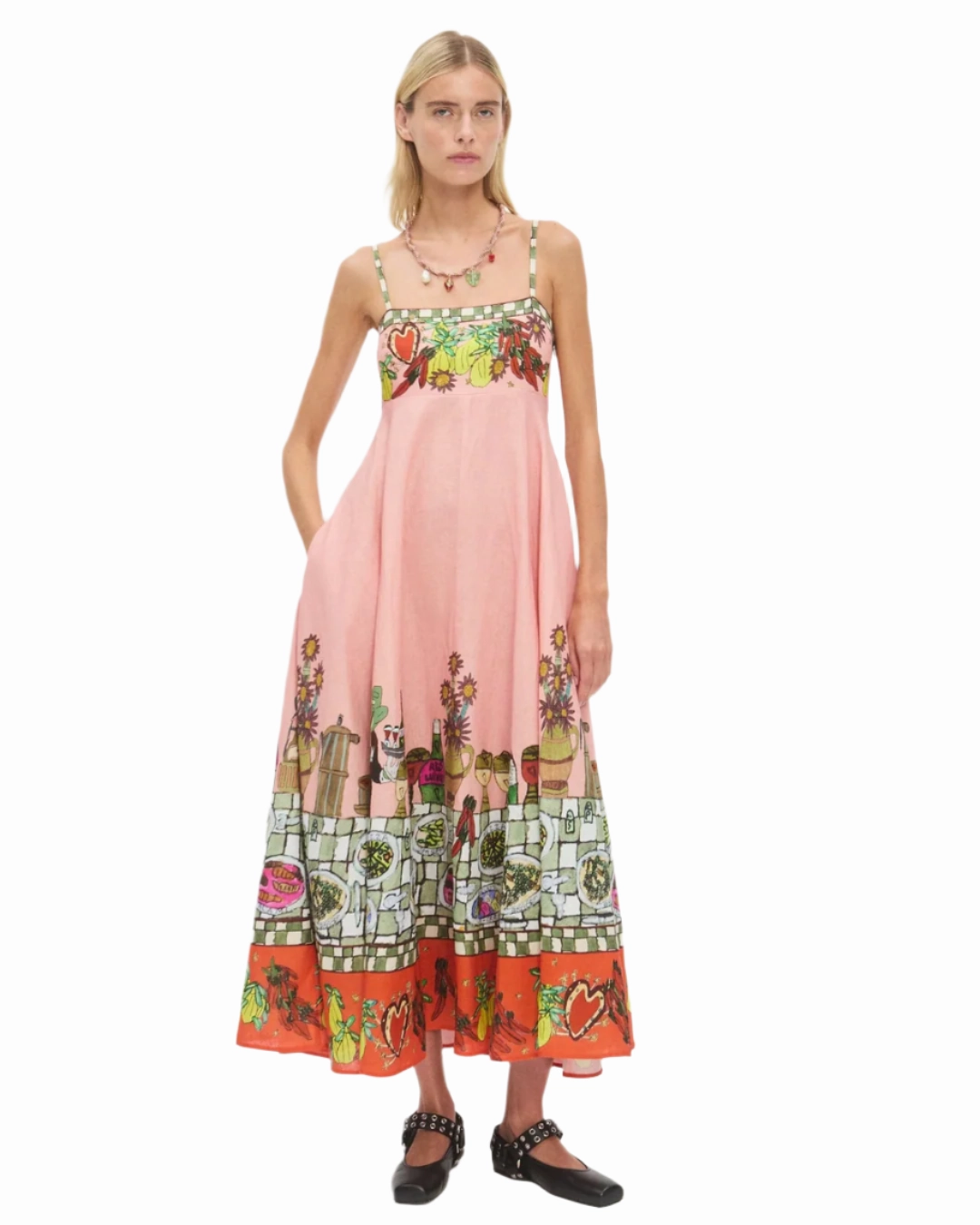 Contessa Sundress in Multi Evening Motion