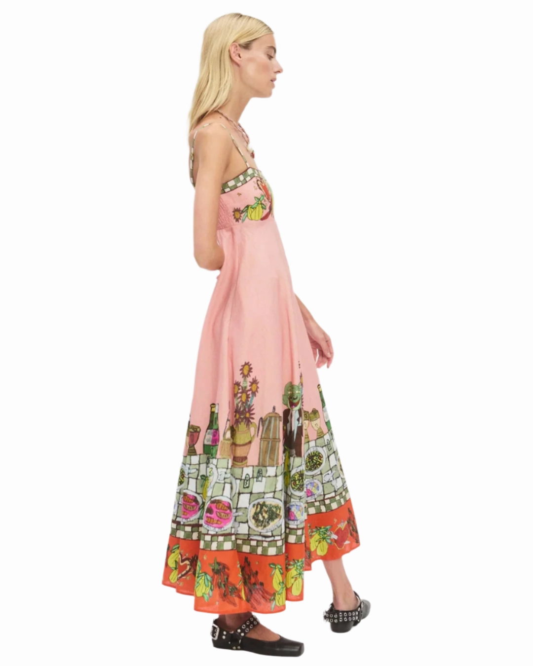 Contessa Sundress in Multi Fashionable event gown Modern Finish
