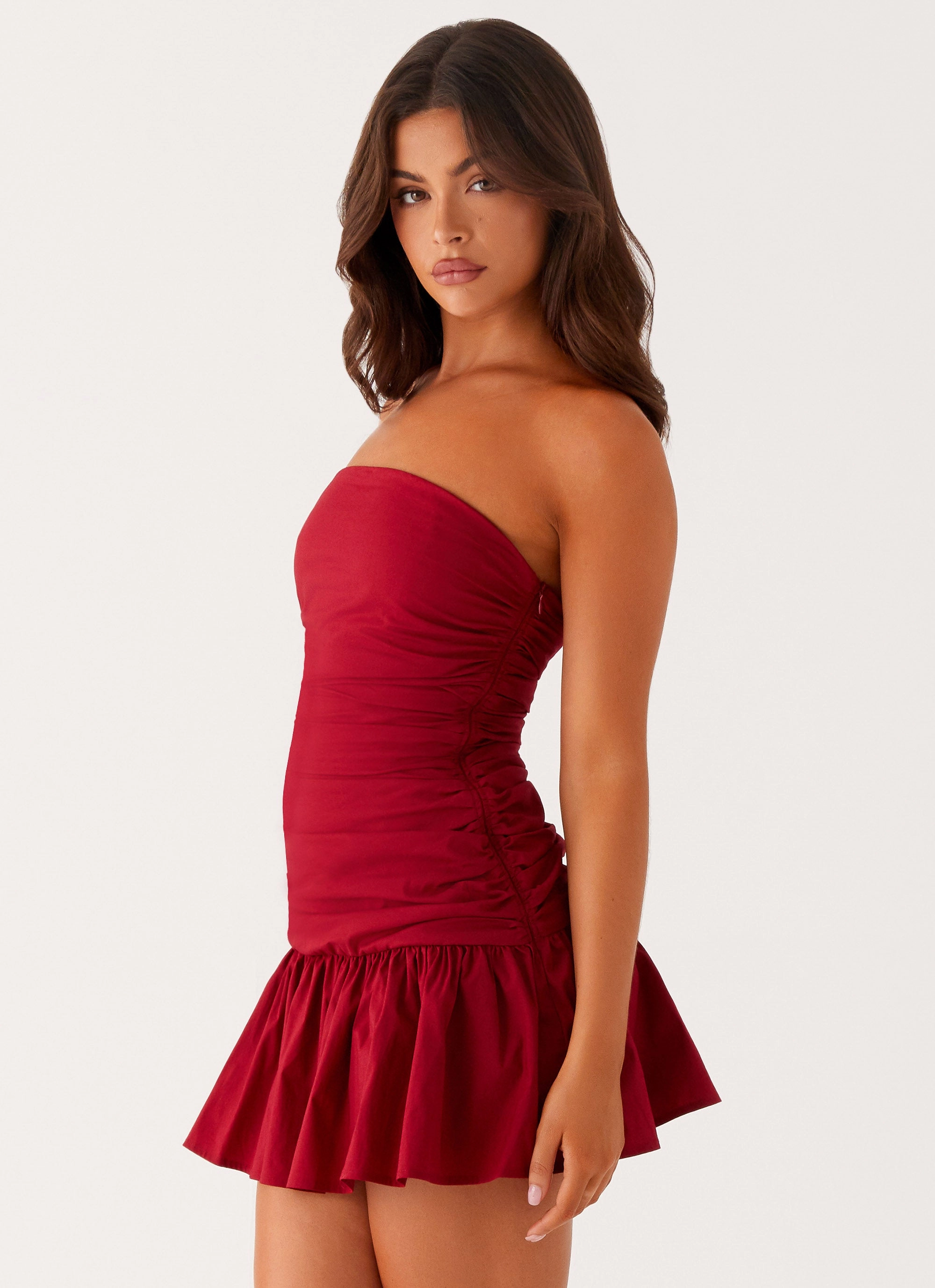 Carmel Mini Dress - Merlot Daily Casual
