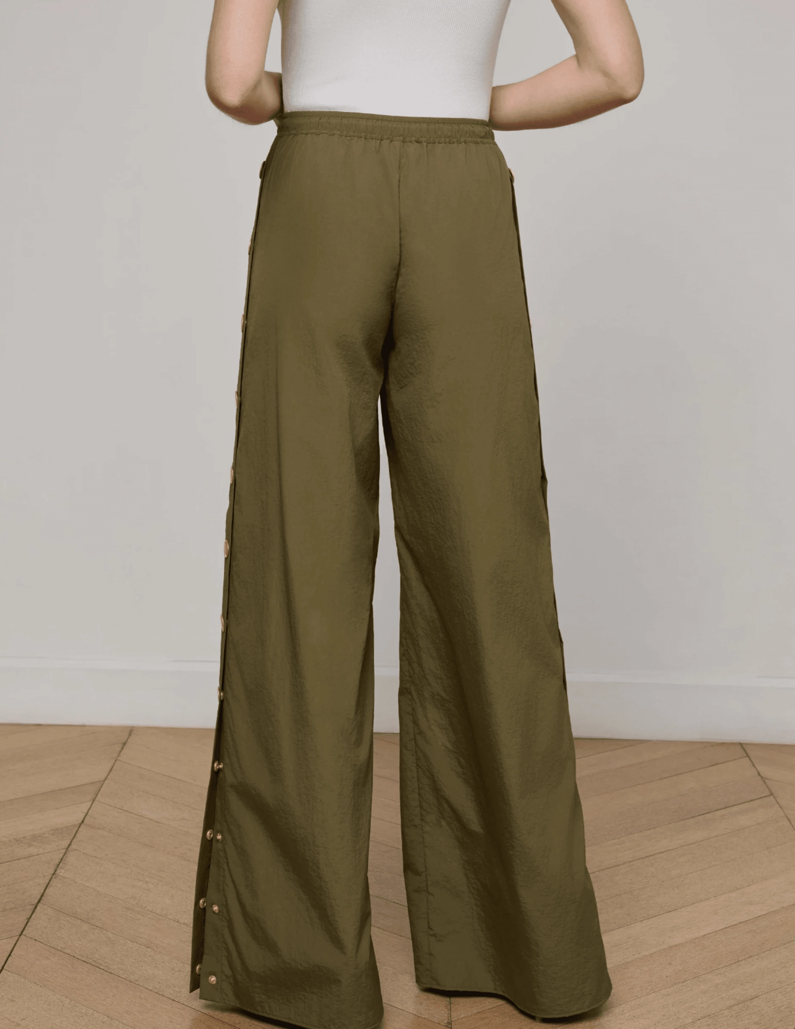 Work Ready L'AGENCE Valkyrie Wide Leg Snap Pants