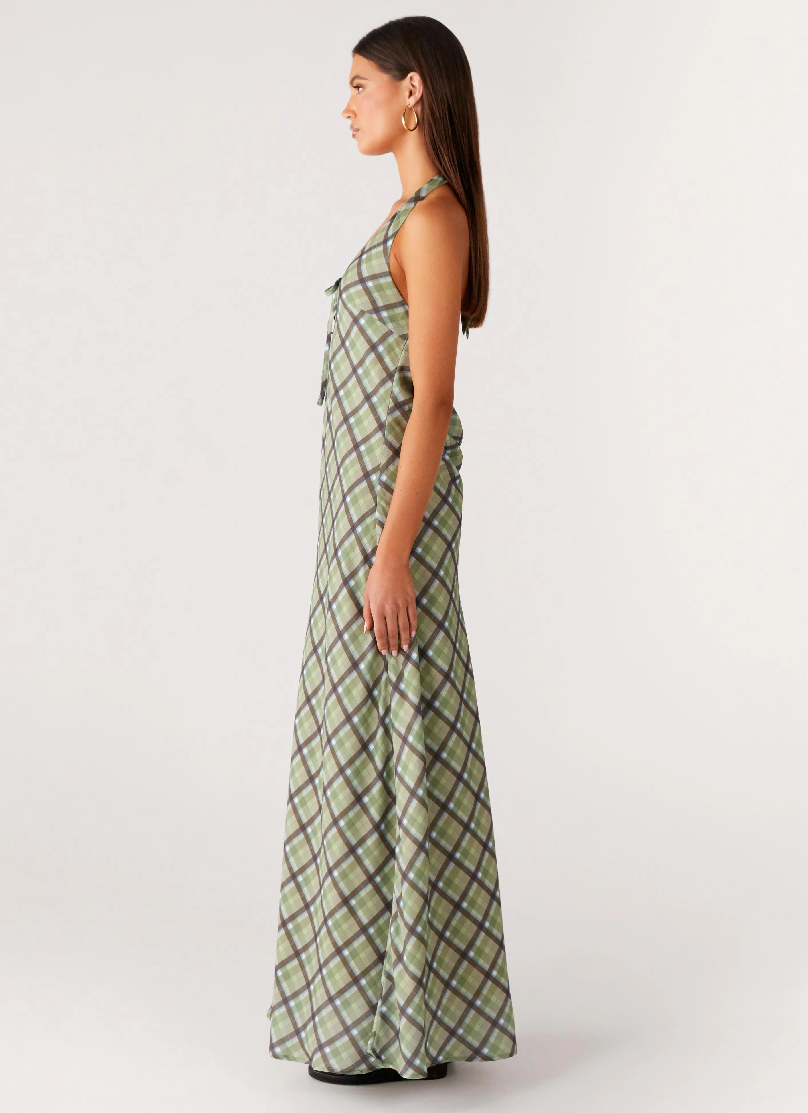 Light Rhythm Coralie Maxi Dress - Cedar Check
