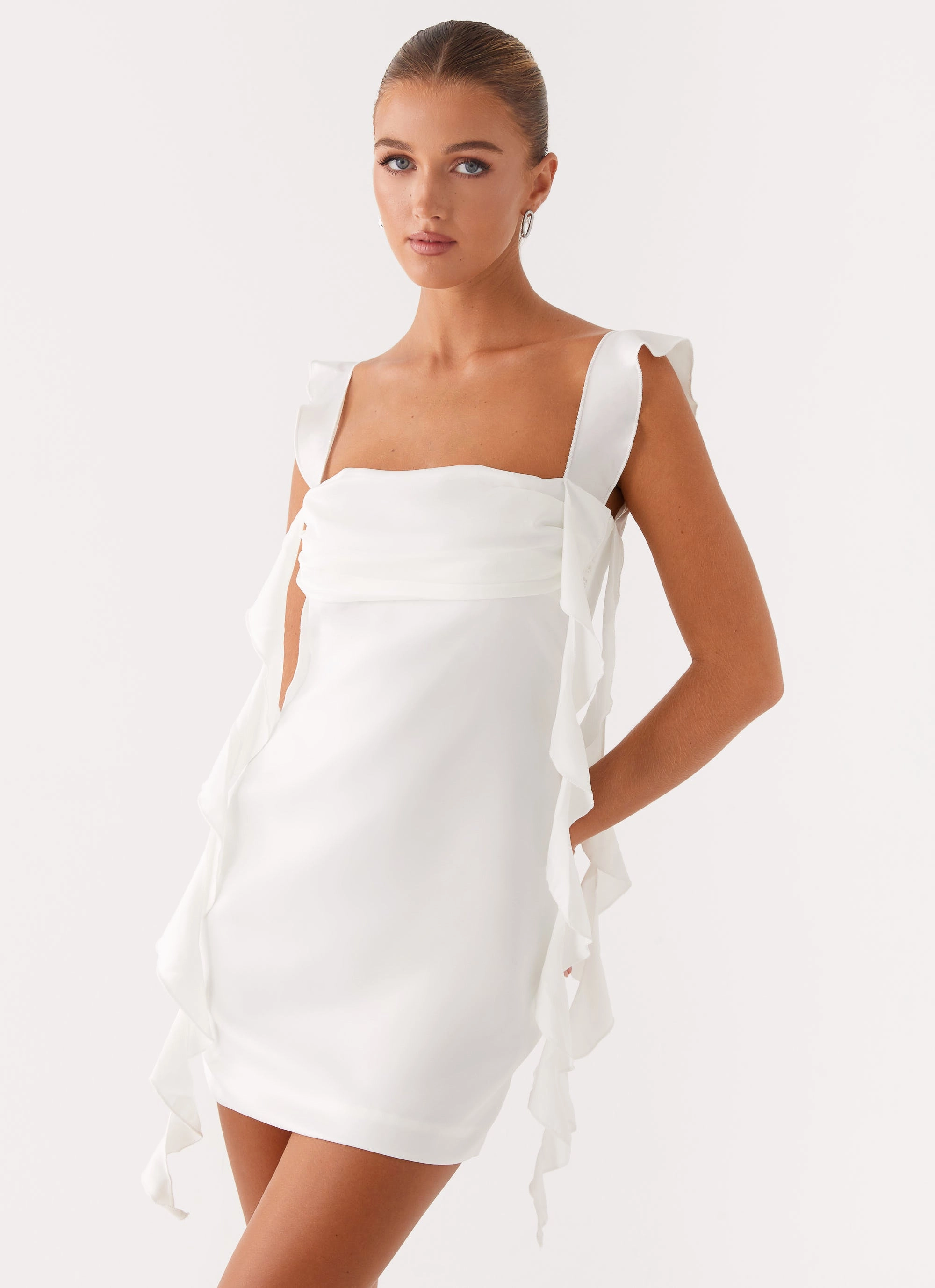Polished Style Beckham Mini Dress - White