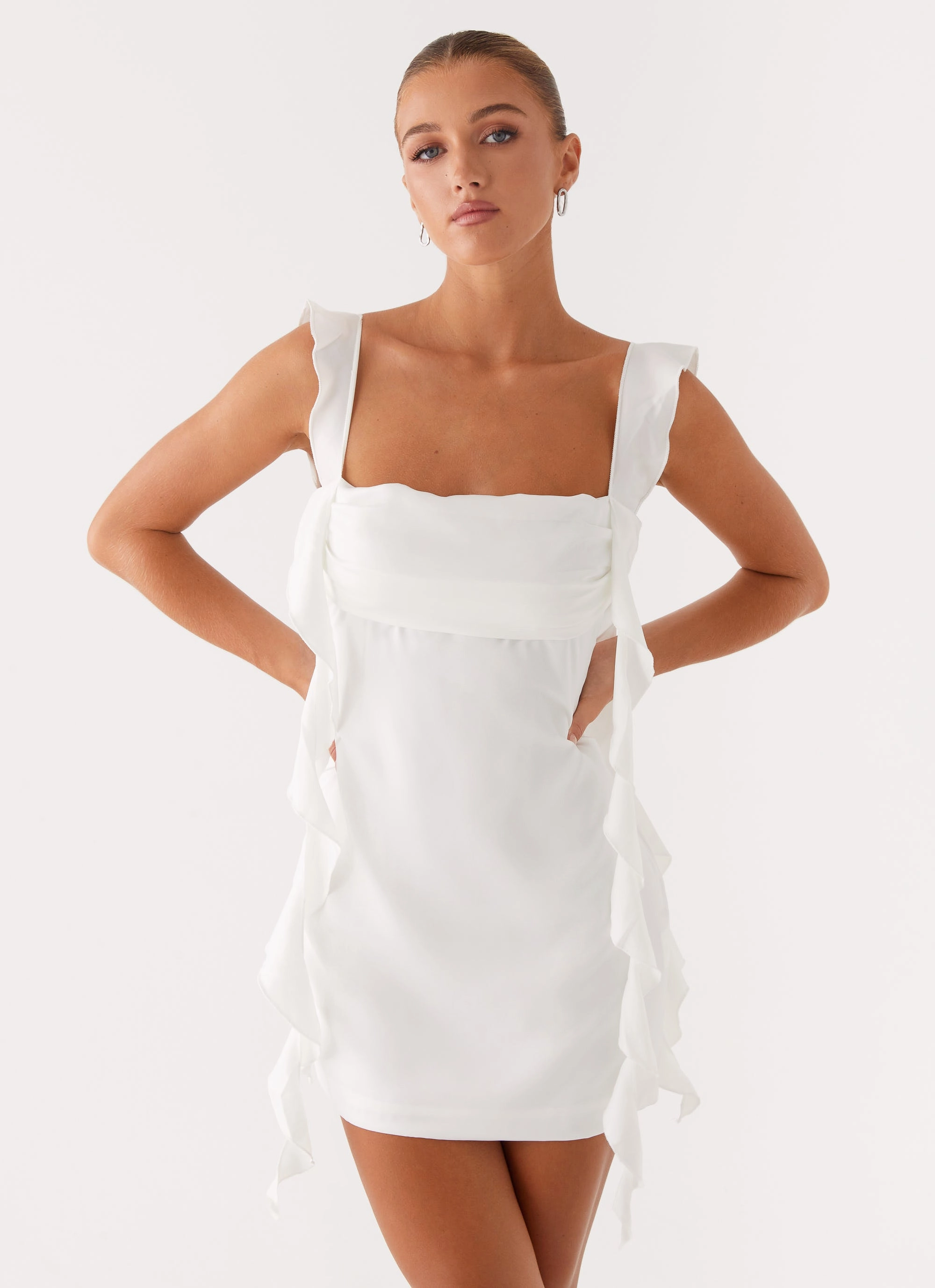 Beckham Mini Dress - White Dreamy Look Chic Ensemble