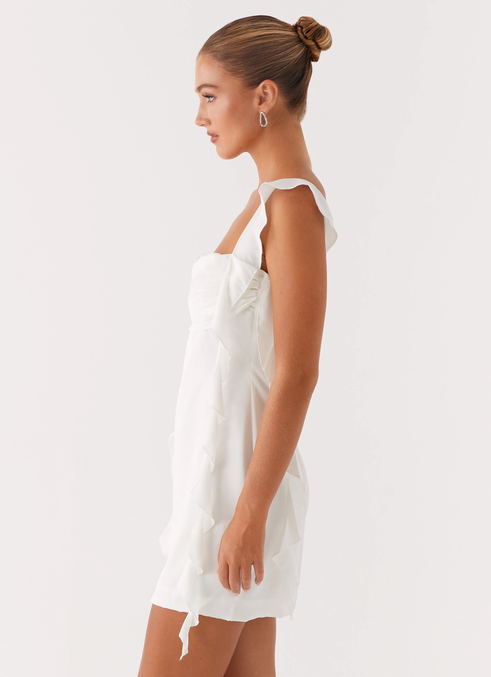 Beckham Mini Dress - White Breathable Wearable