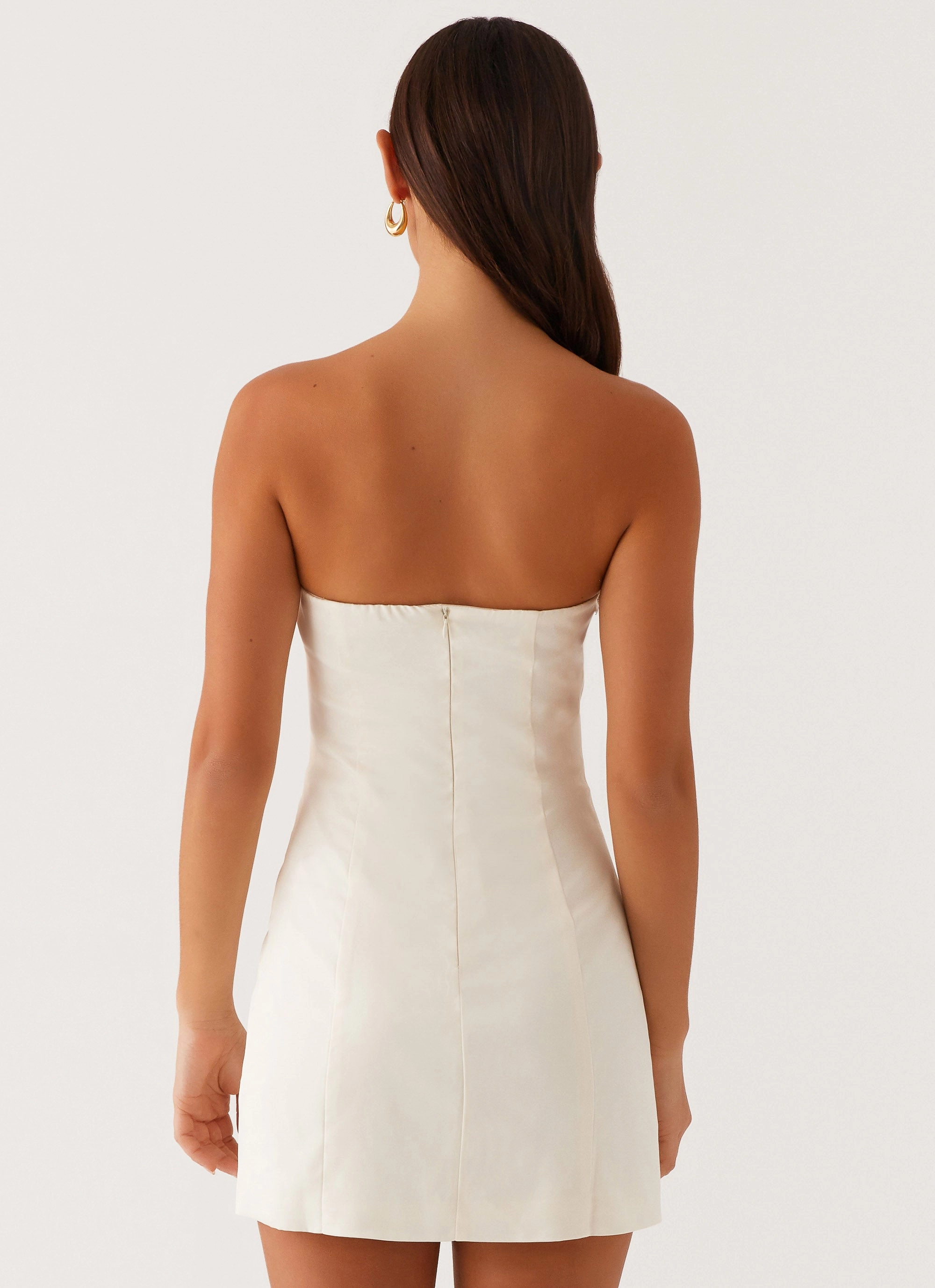 Kessie Mini Dress - Ivory Brunch Outfit