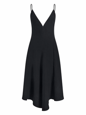 Elaine Dress in Black Knit Cool Versatile Touch
