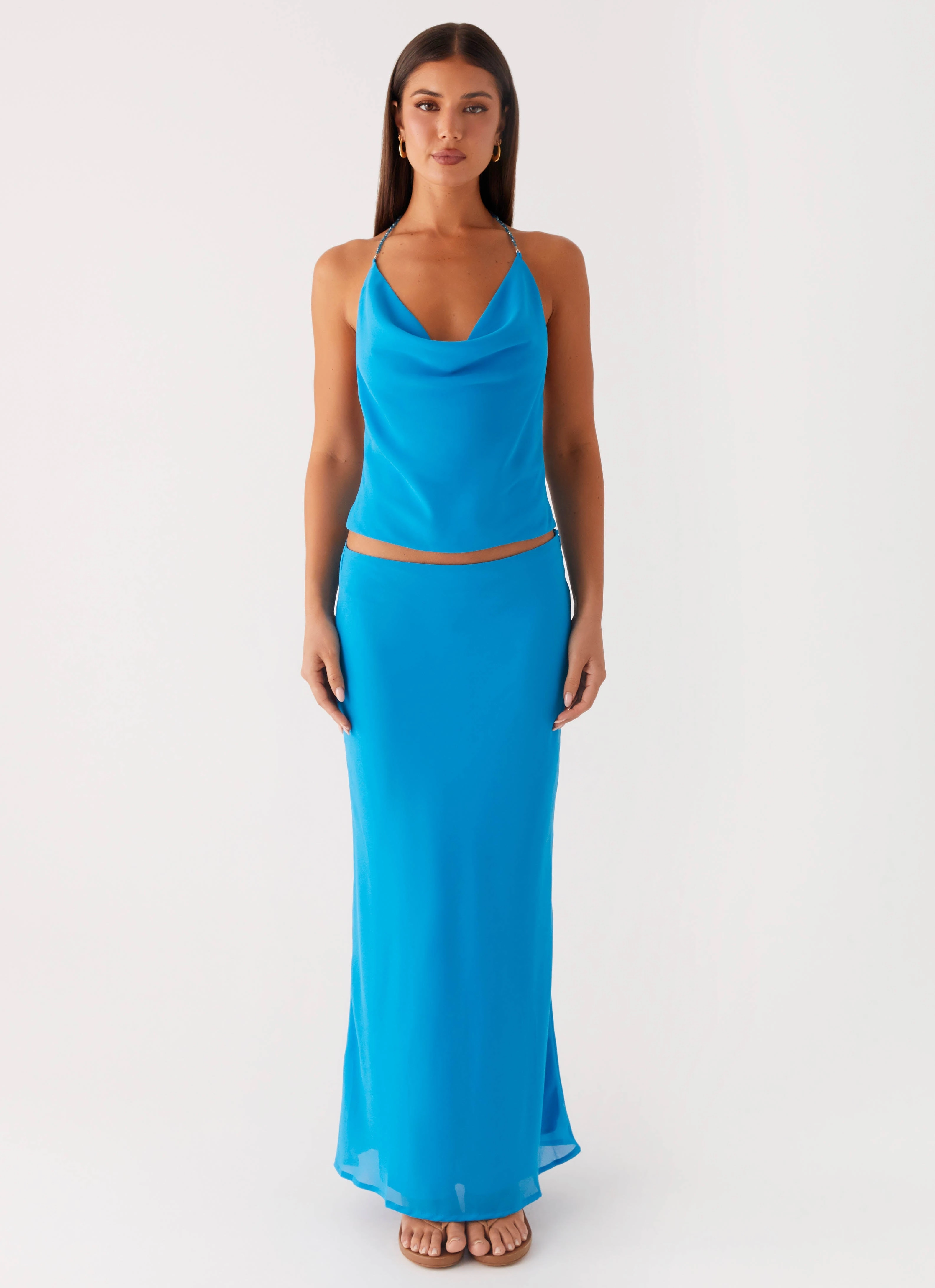 Another Life Halter Top - Turquoise AllClimateAdaptive