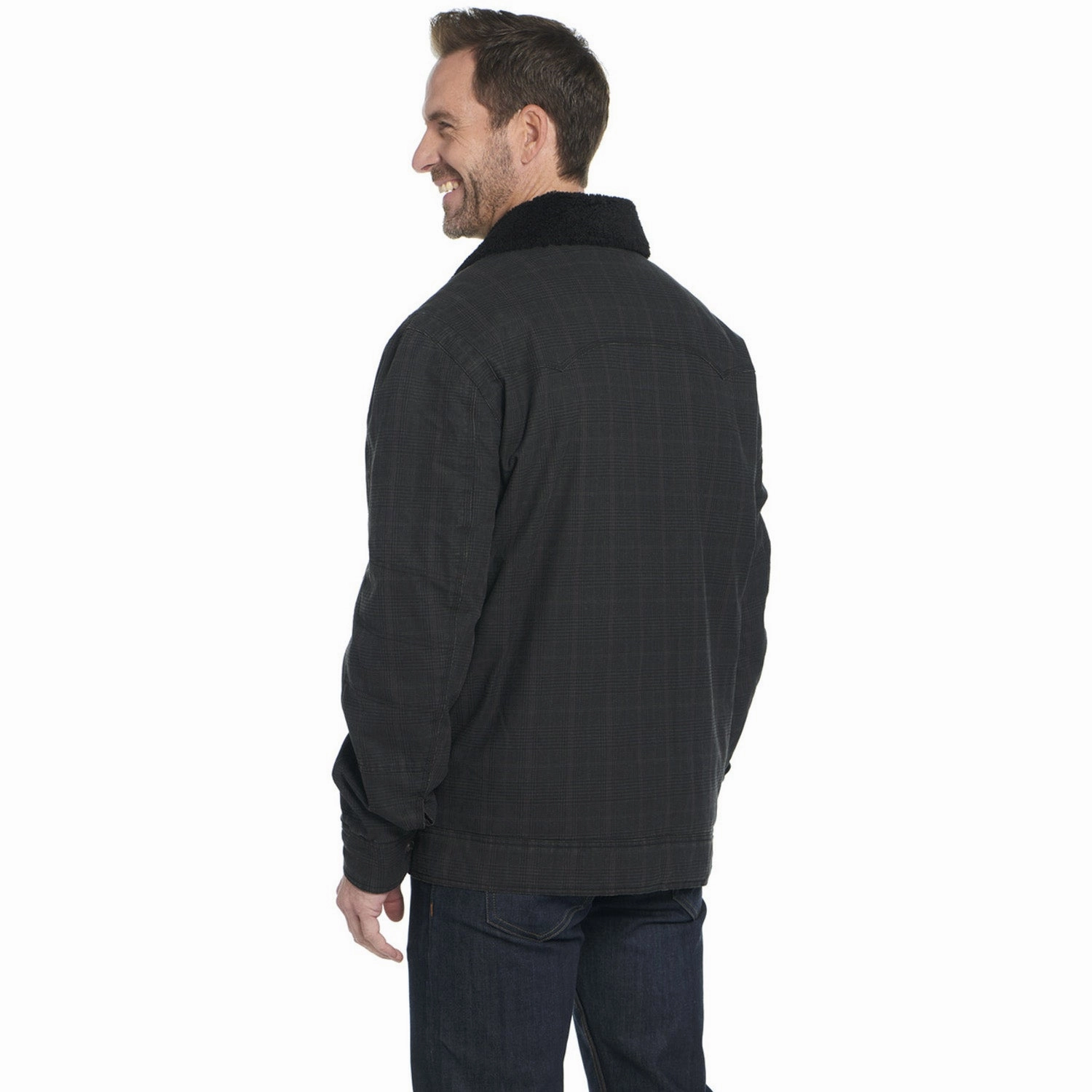 Cripple Creek Mens Enzyme Coated Sherpa Galaxy Black 100% Cotton Jacket Warmth Retention Technology