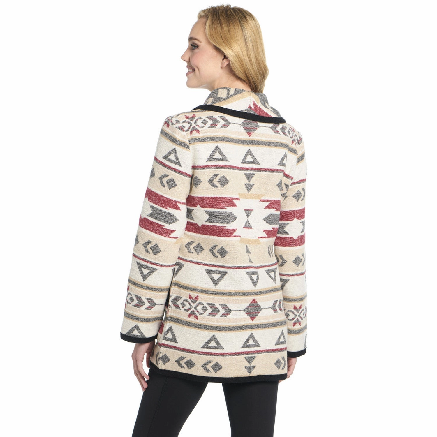 Cripple Creek Womens Navajo Blanket Shawl Collar Desert Lights Polyester Coat Packable Construction Windproof Technology