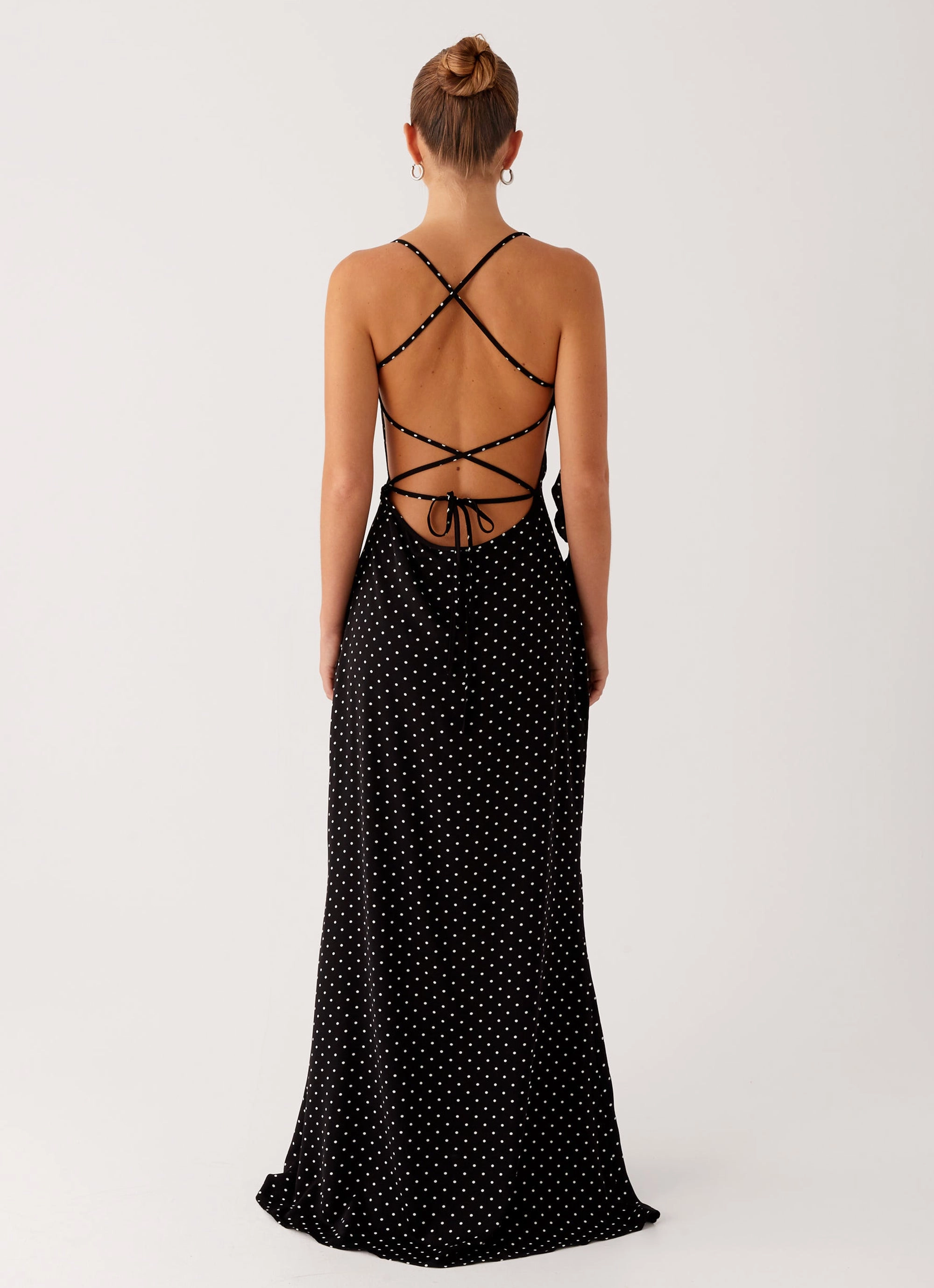 Purely Maxi Dress - Black Polka Dot Air Comfort