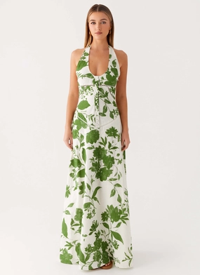 Sophisticated and Relaxed relaxed elegance Ember Valley Maxi Dress - Verdant Bloom