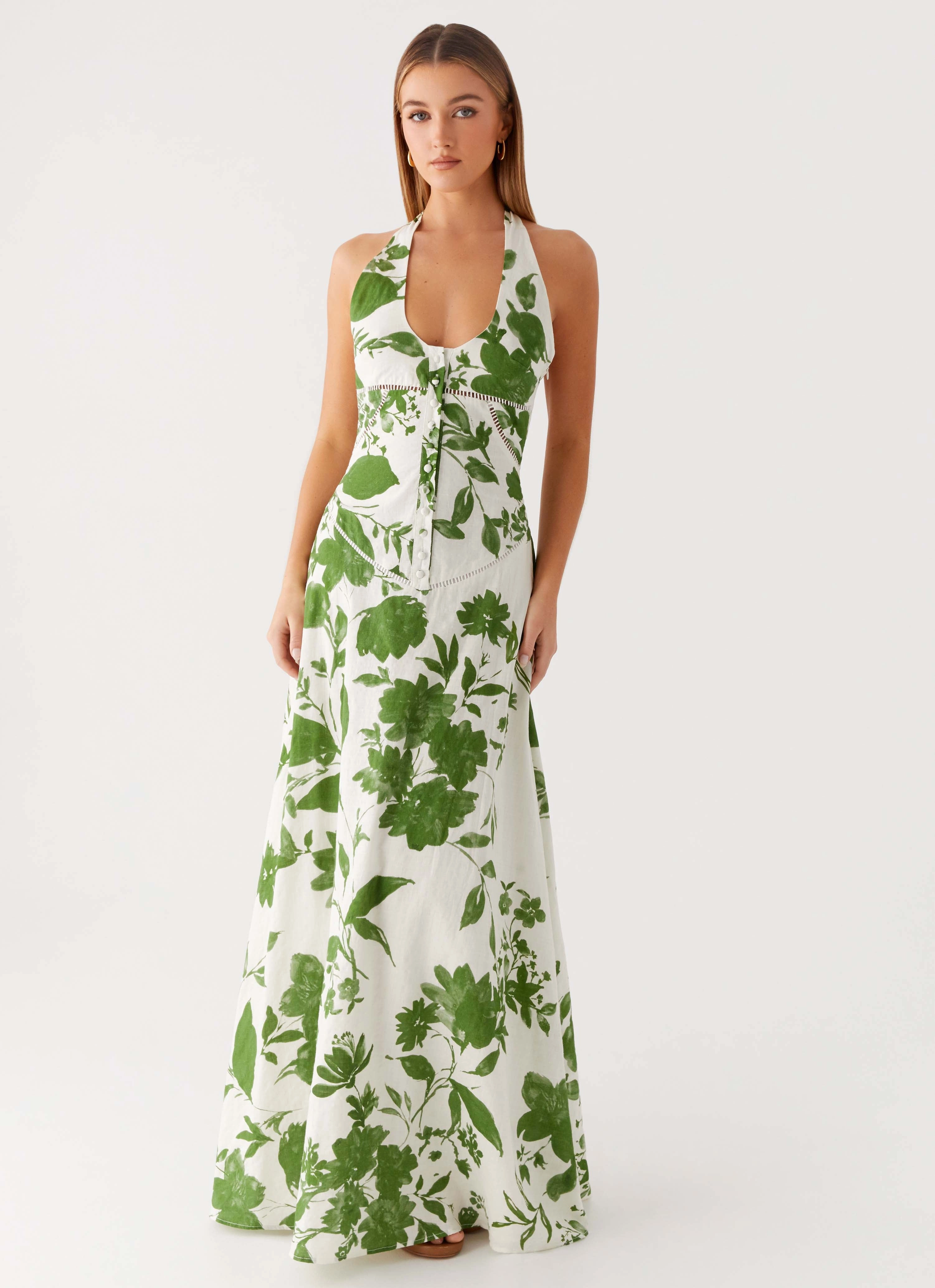 Ember Valley Maxi Dress - Verdant Bloom Church Proper Smooth Feel