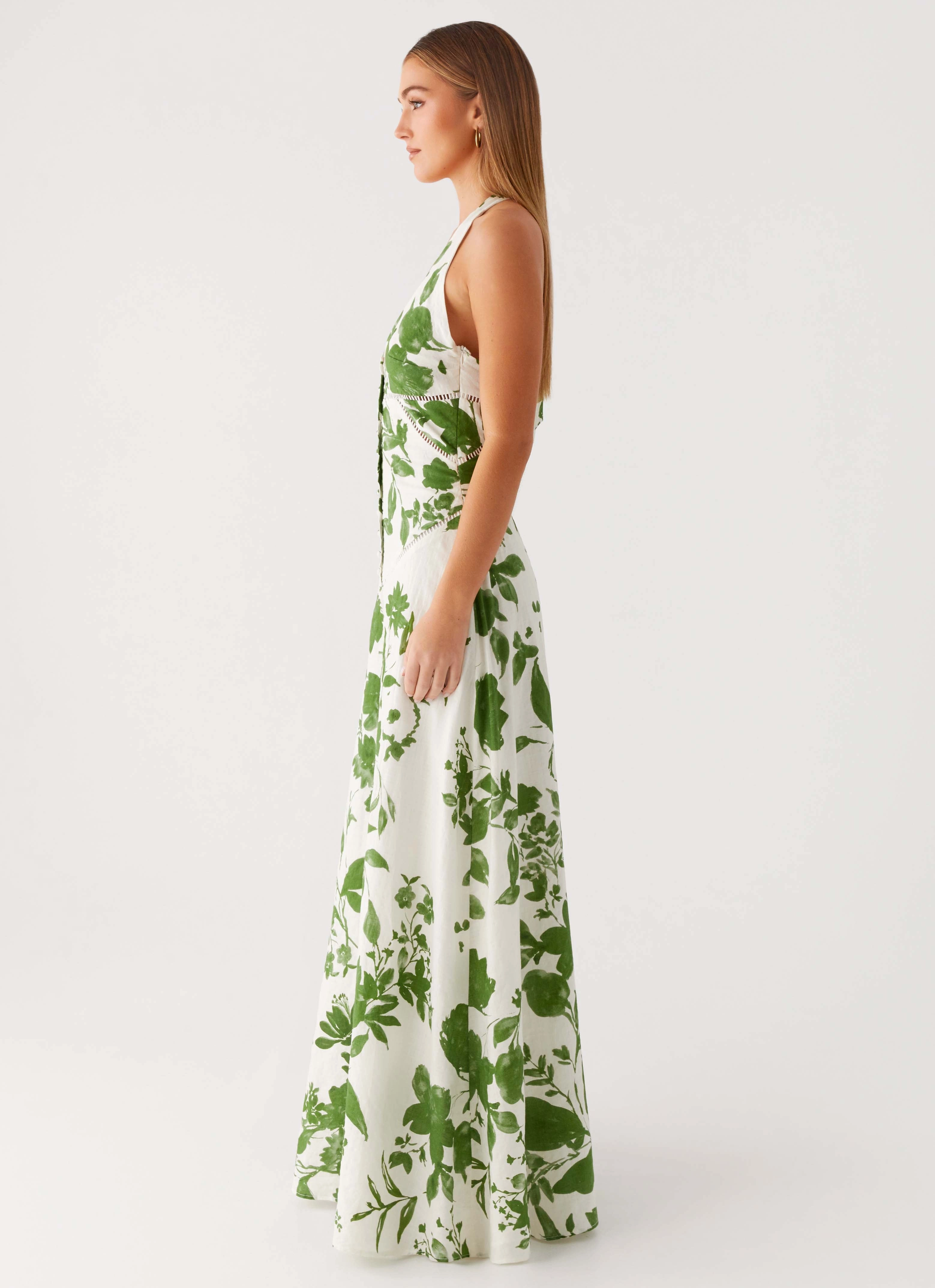Event Mood Ember Valley Maxi Dress - Verdant Bloom