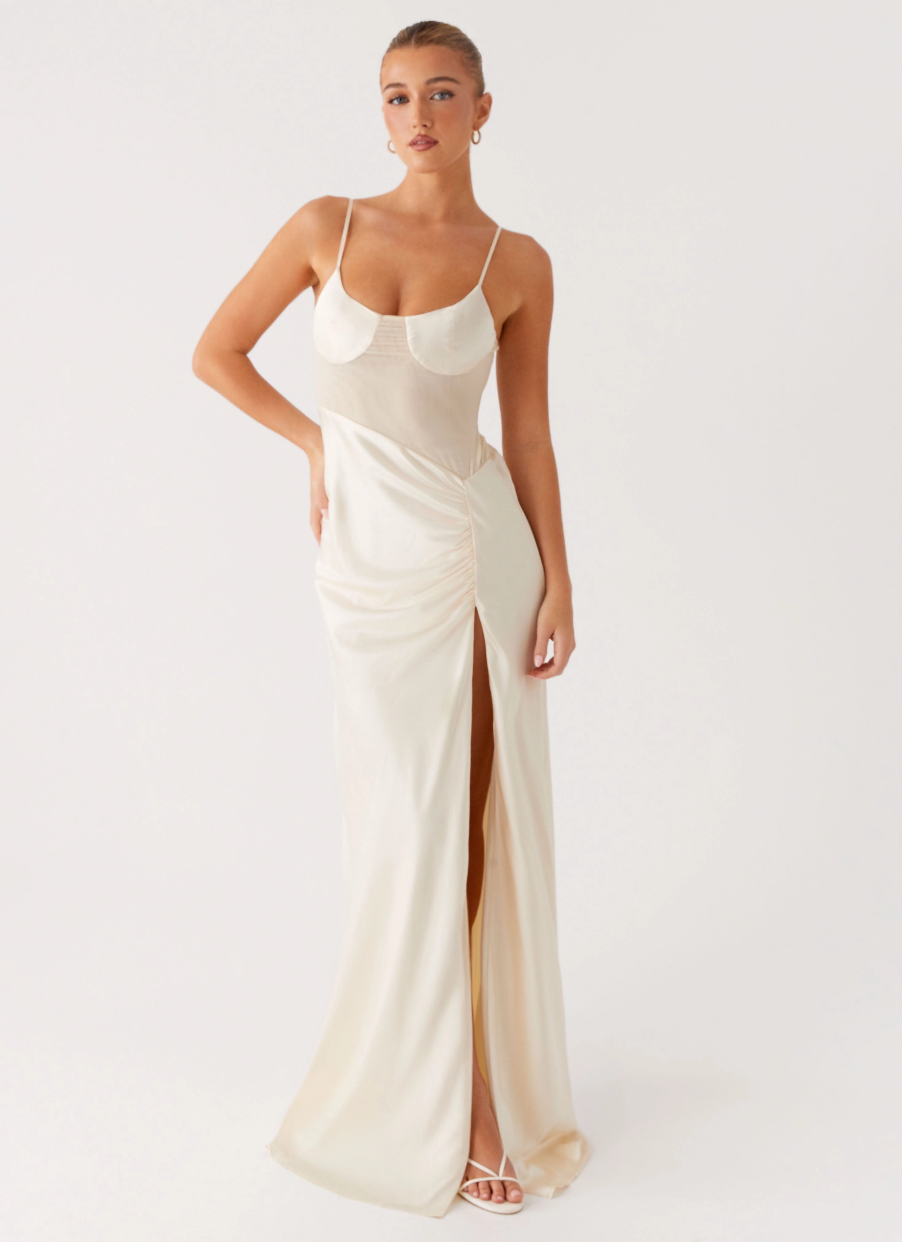 Timeless Trend Rising Sun Maxi Dress - Off White