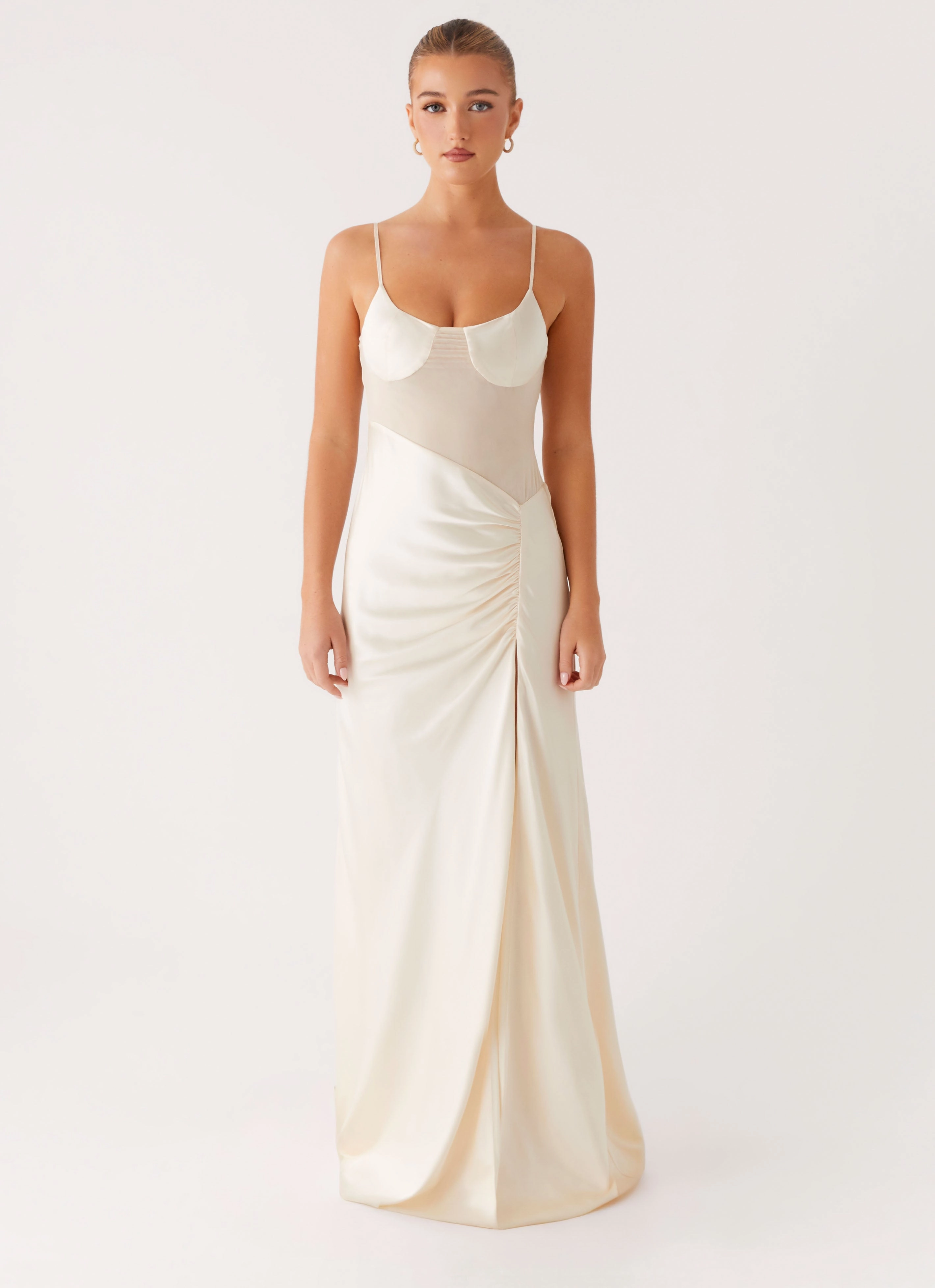 Rising Sun Maxi Dress - Off White Light Shape