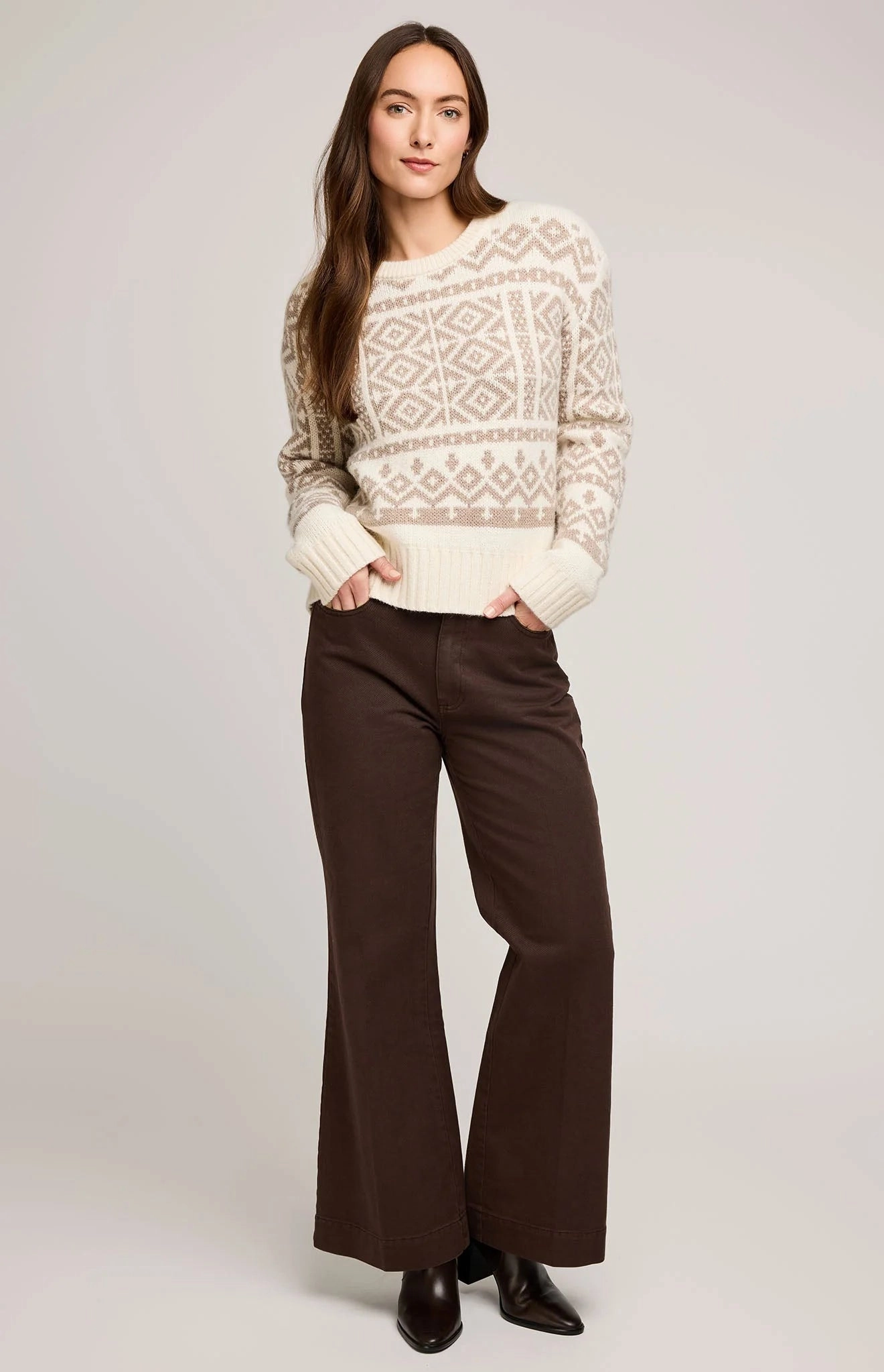 Cypress Pullover Sweater Weighted Hem Trim