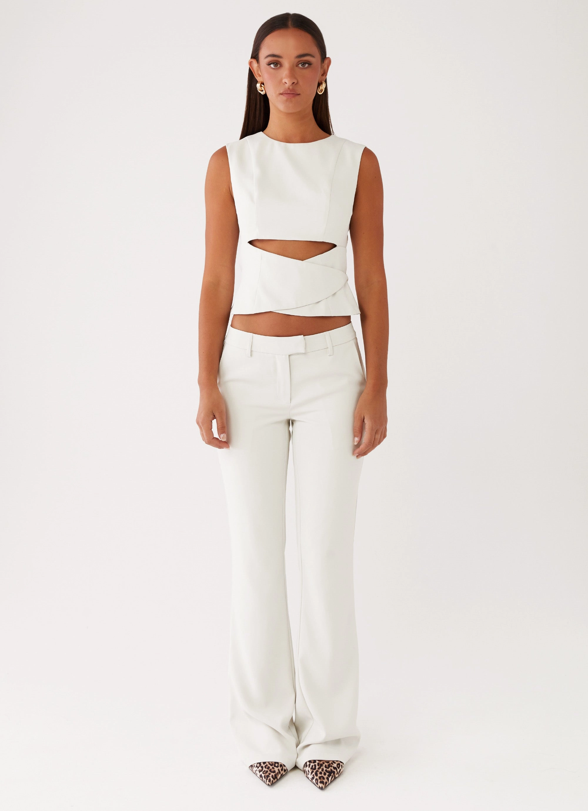 LowImpact Manufacturing Cyra Wrap Top - Ivory