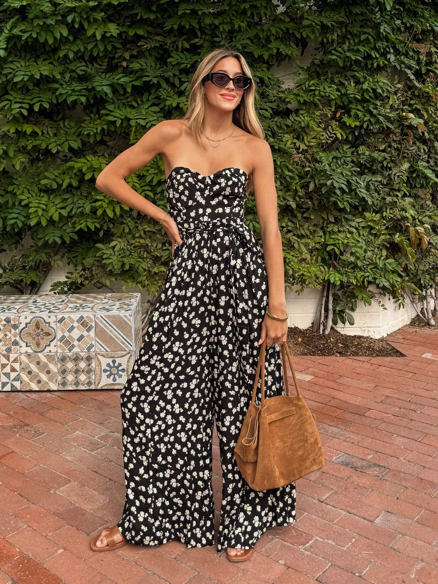 Versatile Styling Options Dahlia Dream Wide Leg Jumpsuit