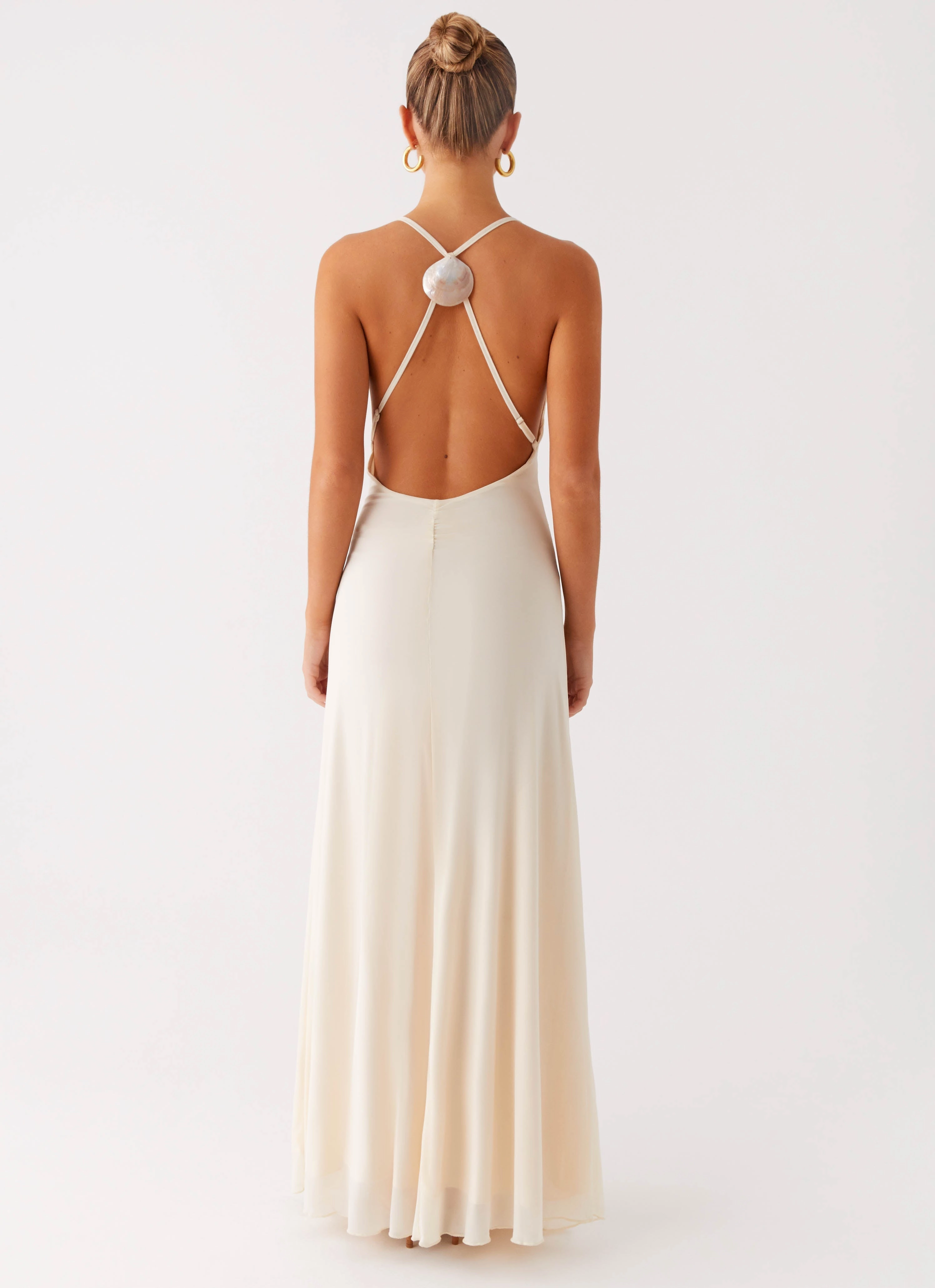 Dahliana Maxi Dress - Off White Shore Time