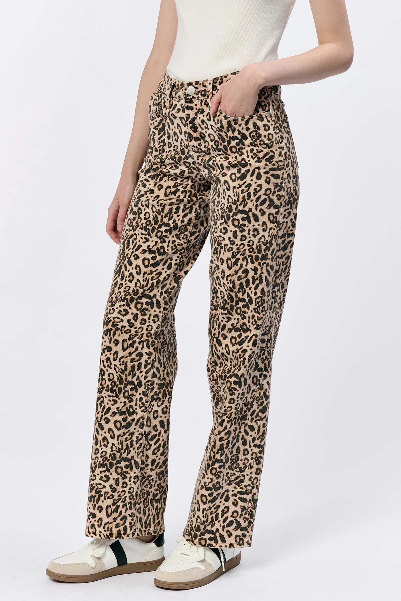 Taylor Straight Leg Jeans - Leopard HighStretch