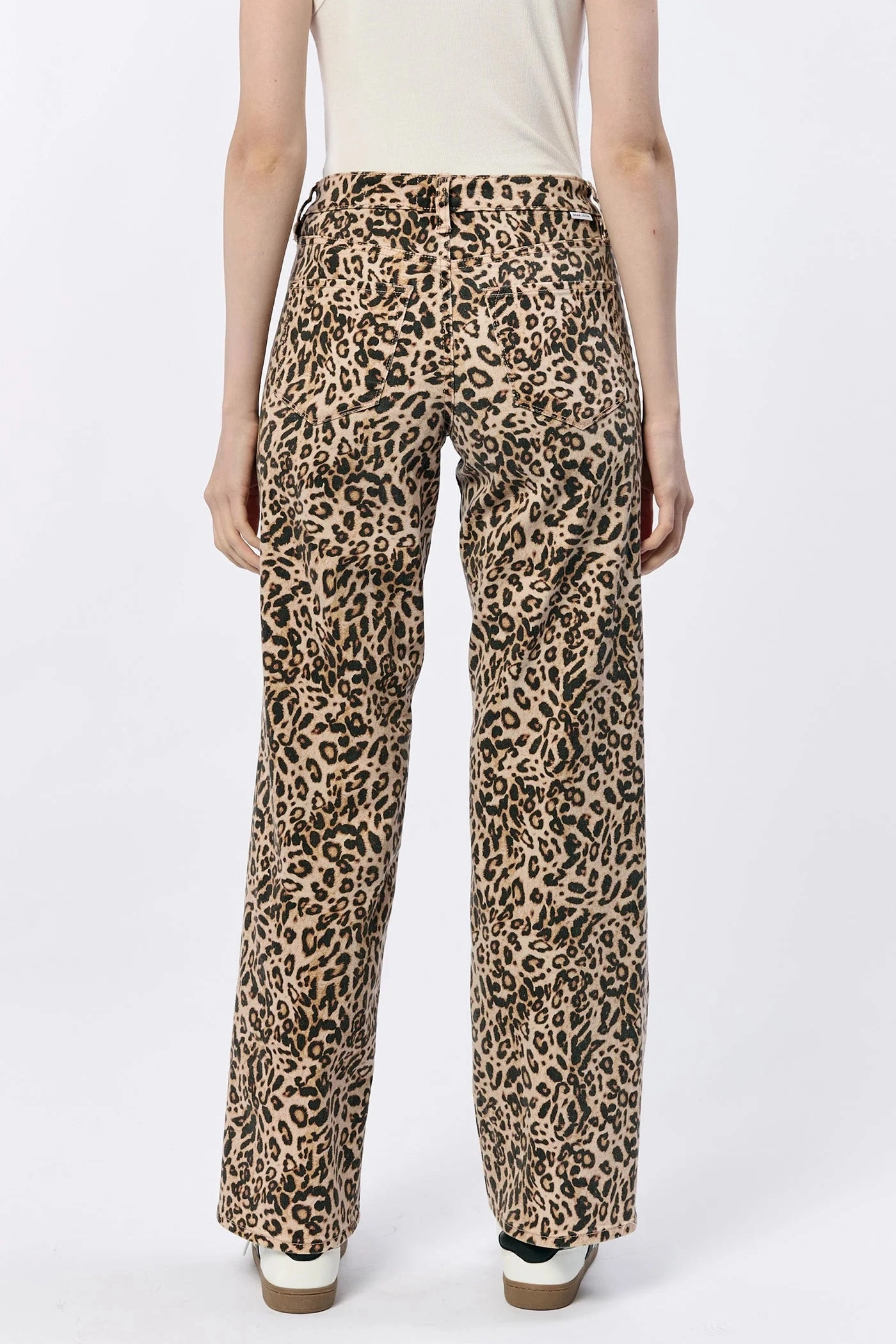 Taylor Straight Leg Jeans - Leopard Garment Washed Finish