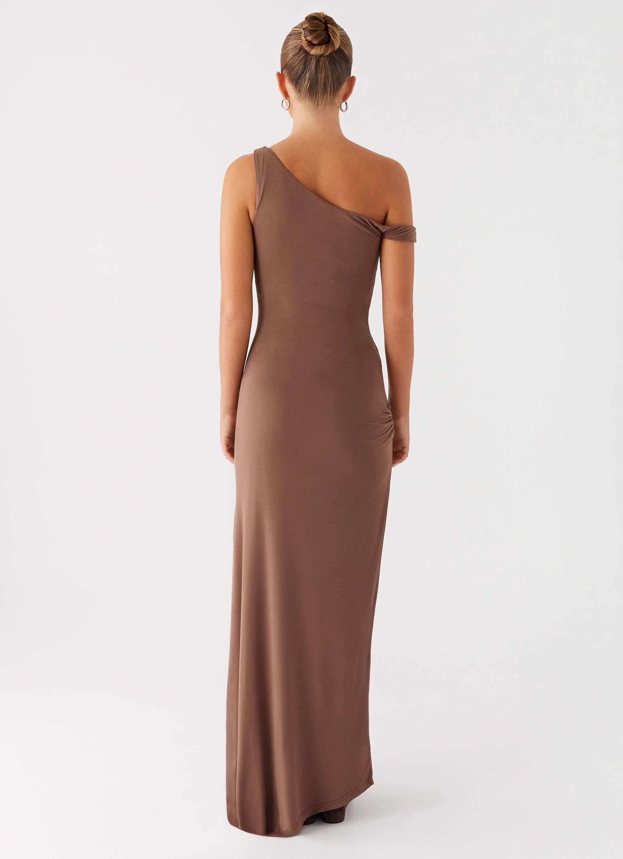Straight-Cut Dalla Maxi Dress - Dark Chocolate