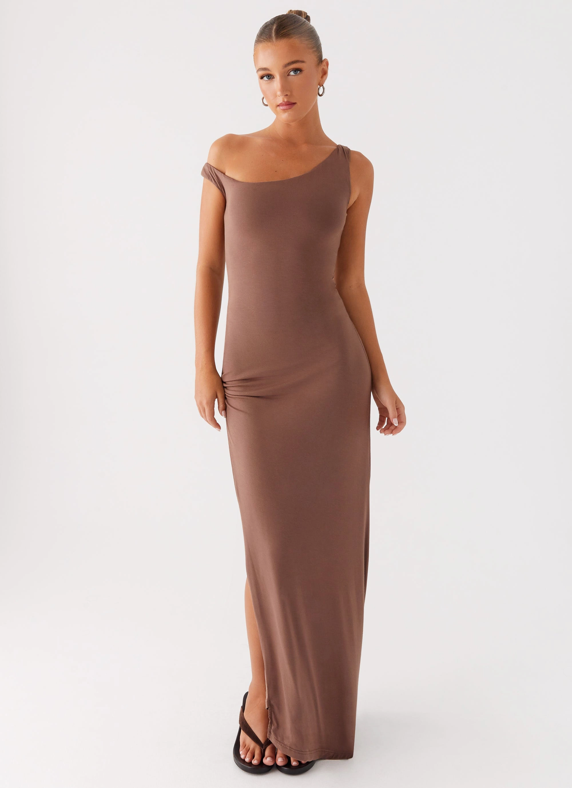 Dalla Maxi Dress - Dark Chocolate Tailored Layers