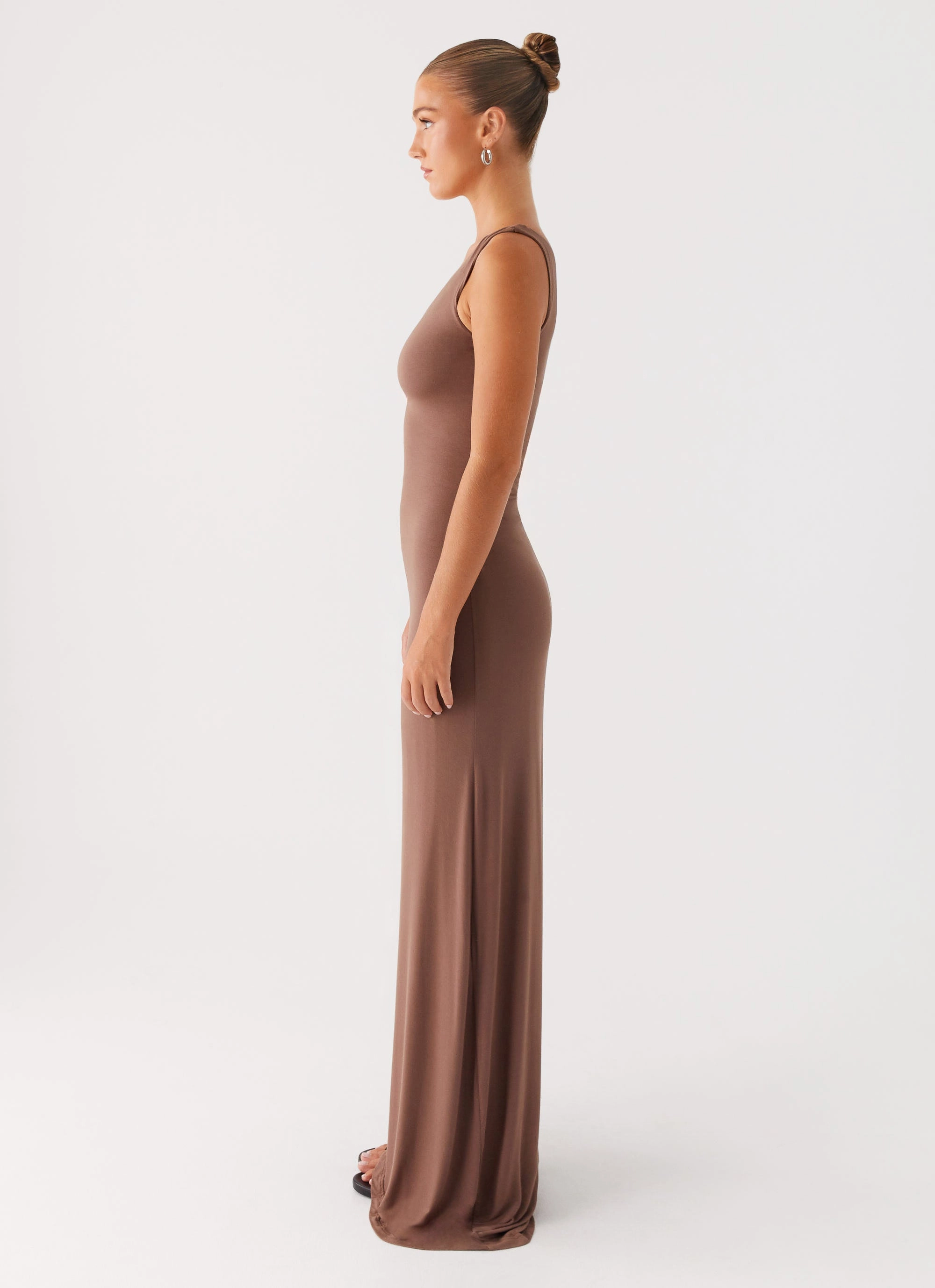 Cozy Fit Sporty Comfort Dalla Maxi Dress - Dark Chocolate