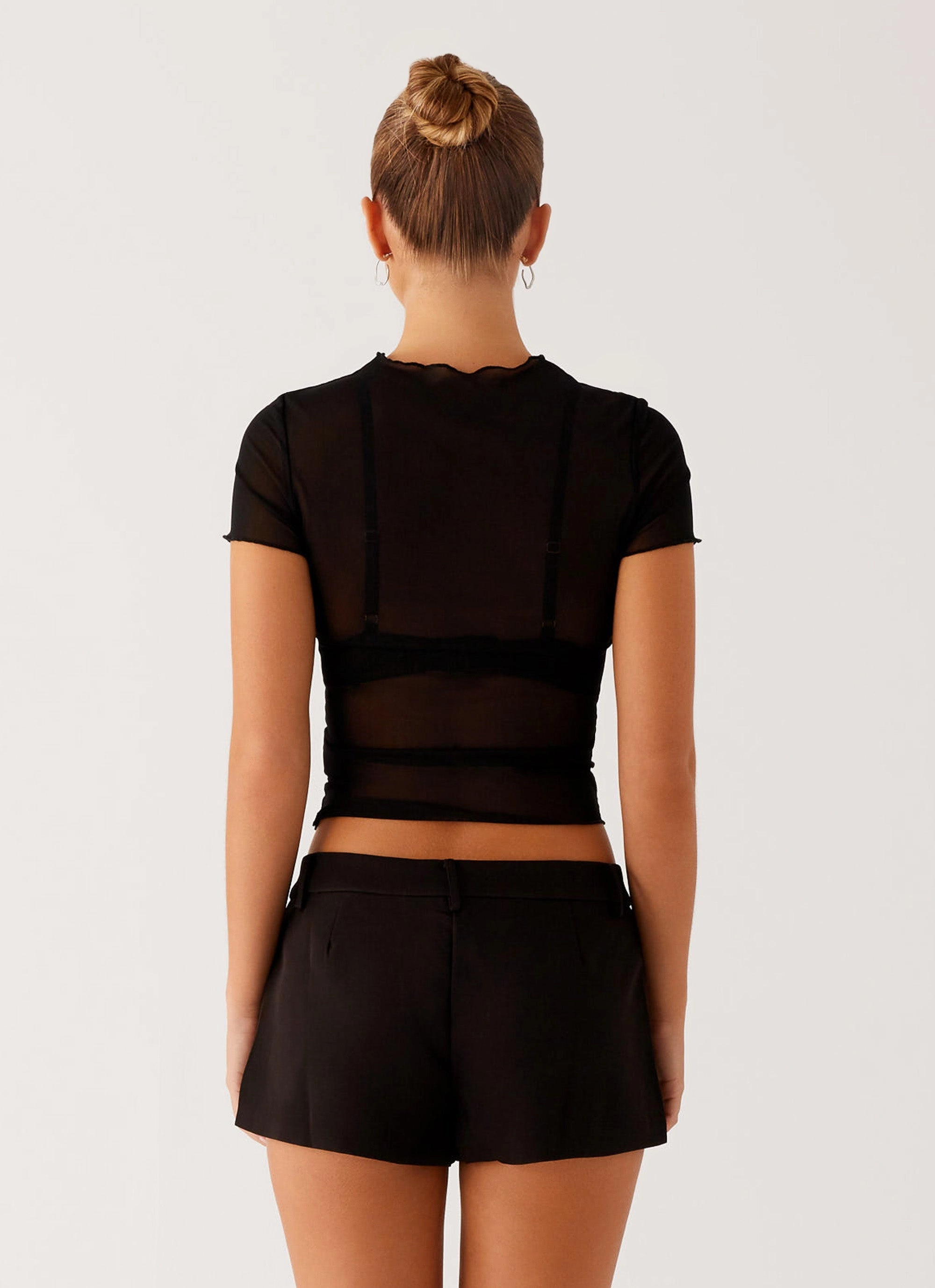 WrinkleResistant Dalton Mesh T-Shirt - Black