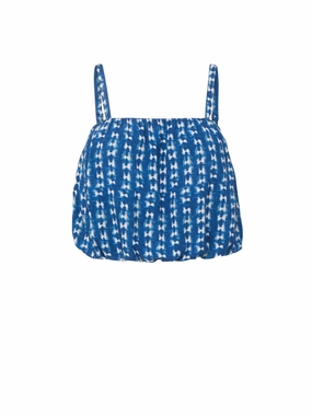 Soft Wool SolarReflectiveFinish Dani Top In Denim Tides