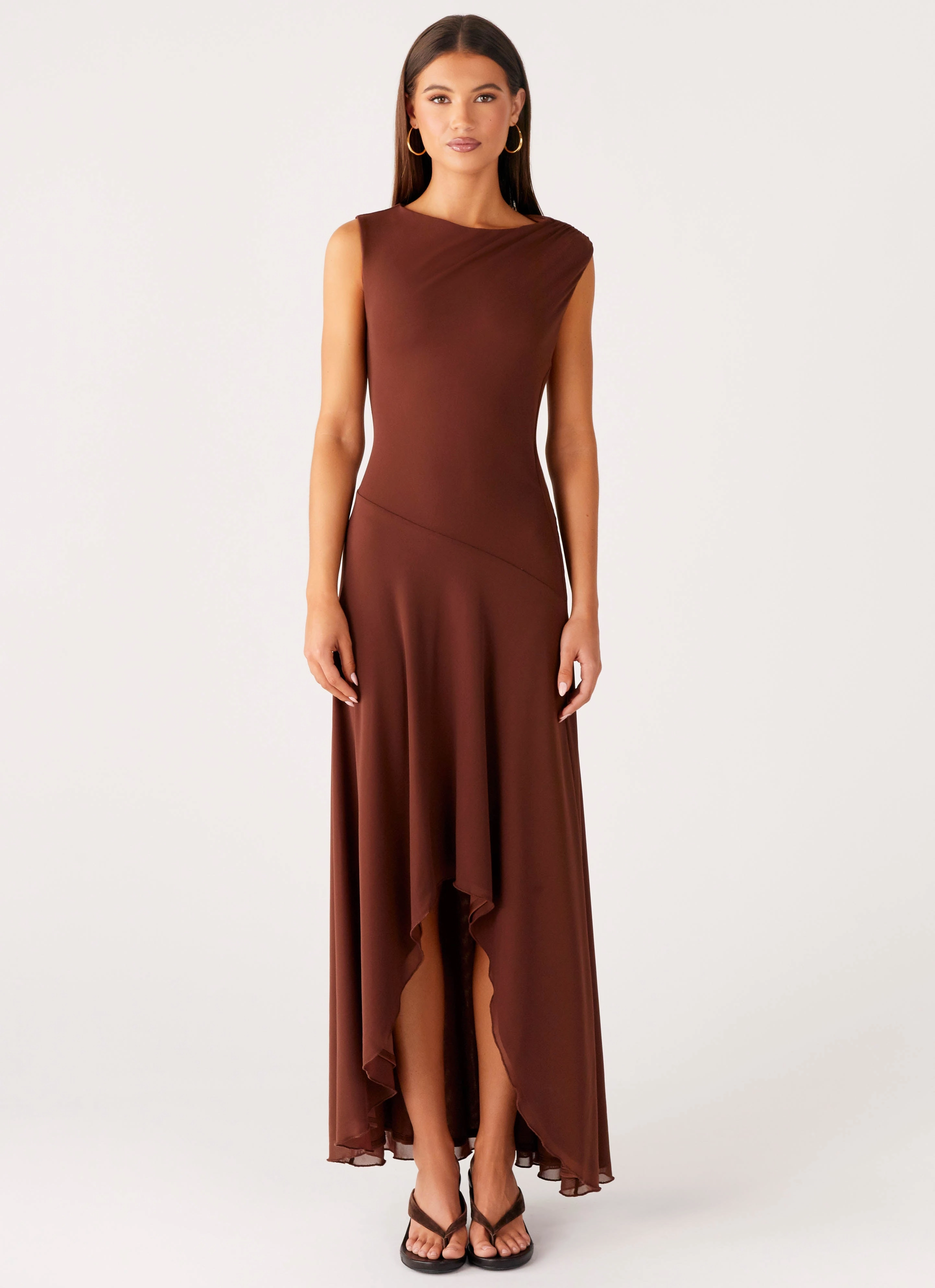 Danika Maxi Dress - Chocolate Everyday Flow Tall Girl