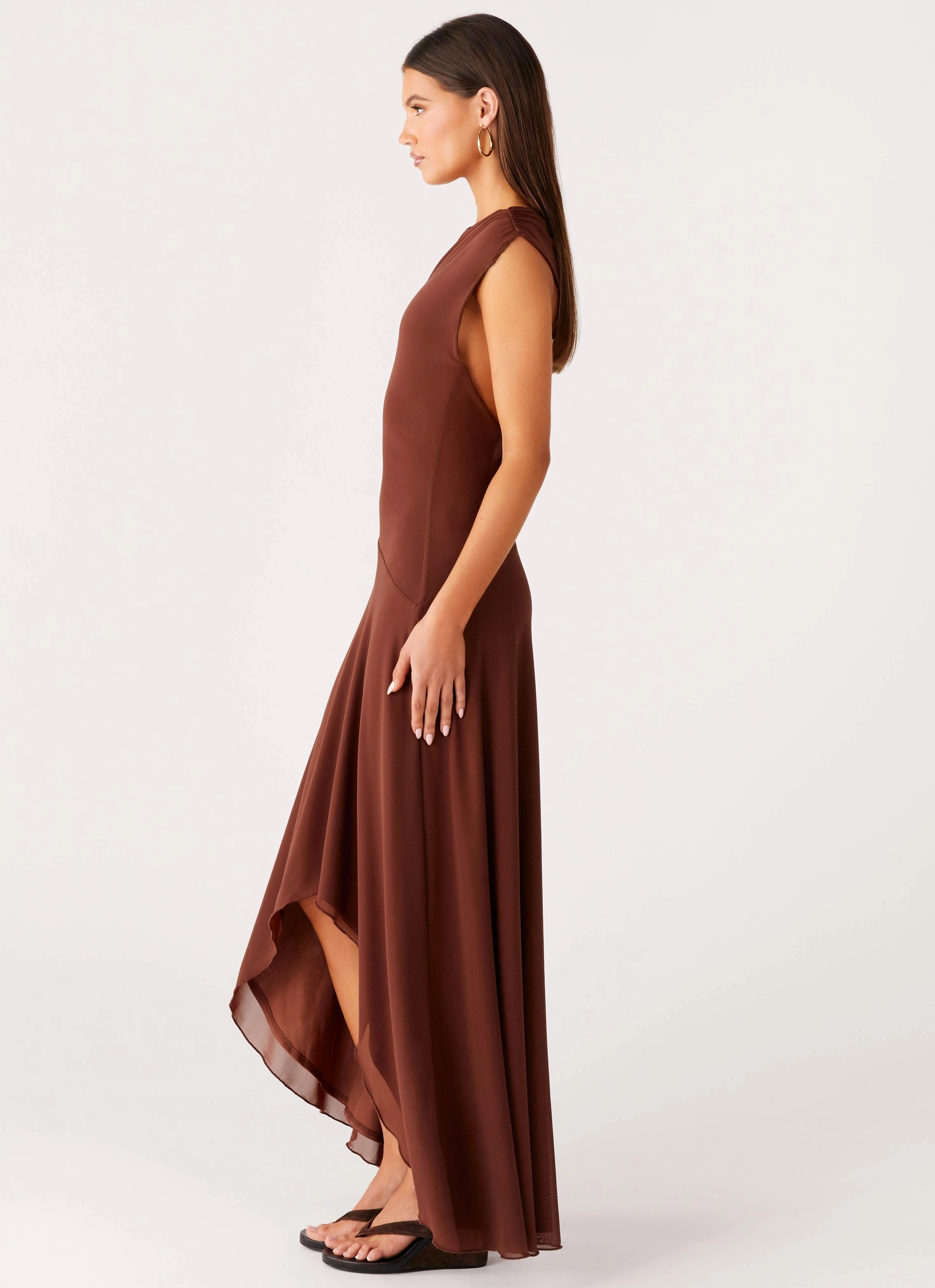 Danika Maxi Dress - Chocolate Soft Neutral