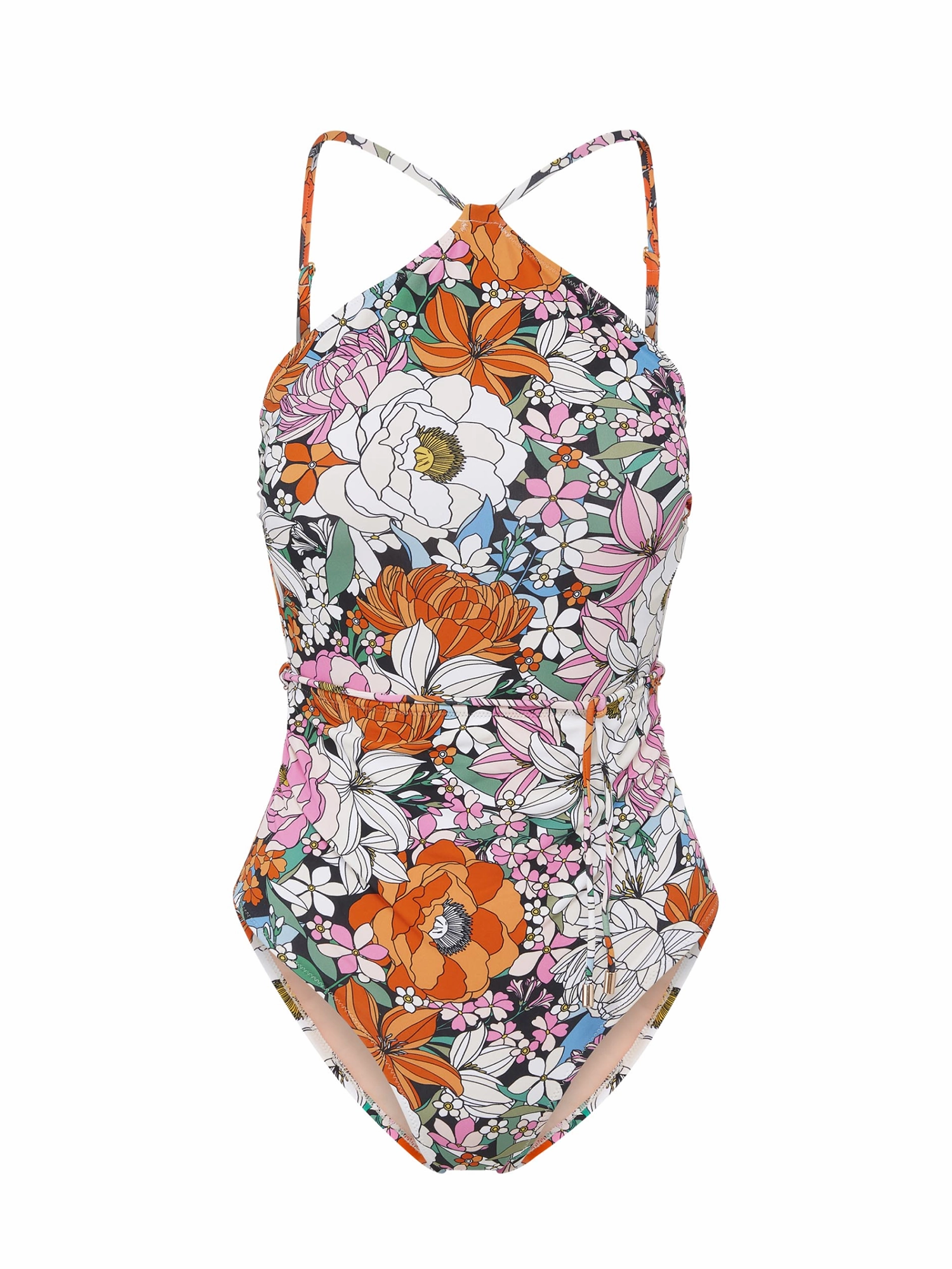 Daphne One Piece Tropical Garden Beach Style