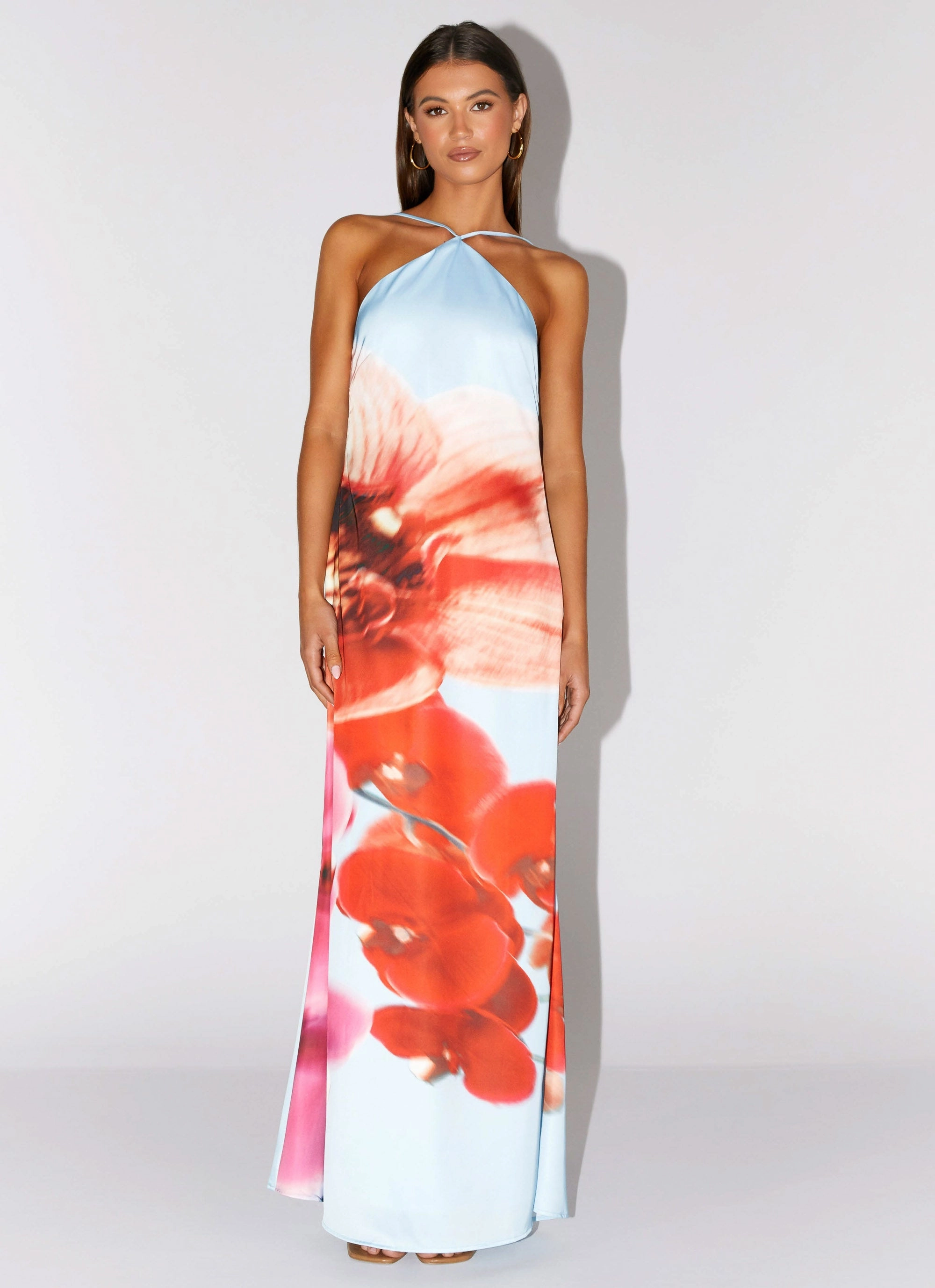 Soft and Light Chloe Maxi Dress - Turquoise Bloom