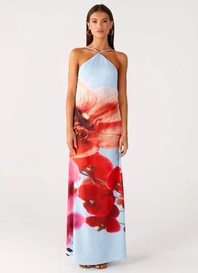 Chloe Maxi Dress - Turquoise Bloom Weekend Ready