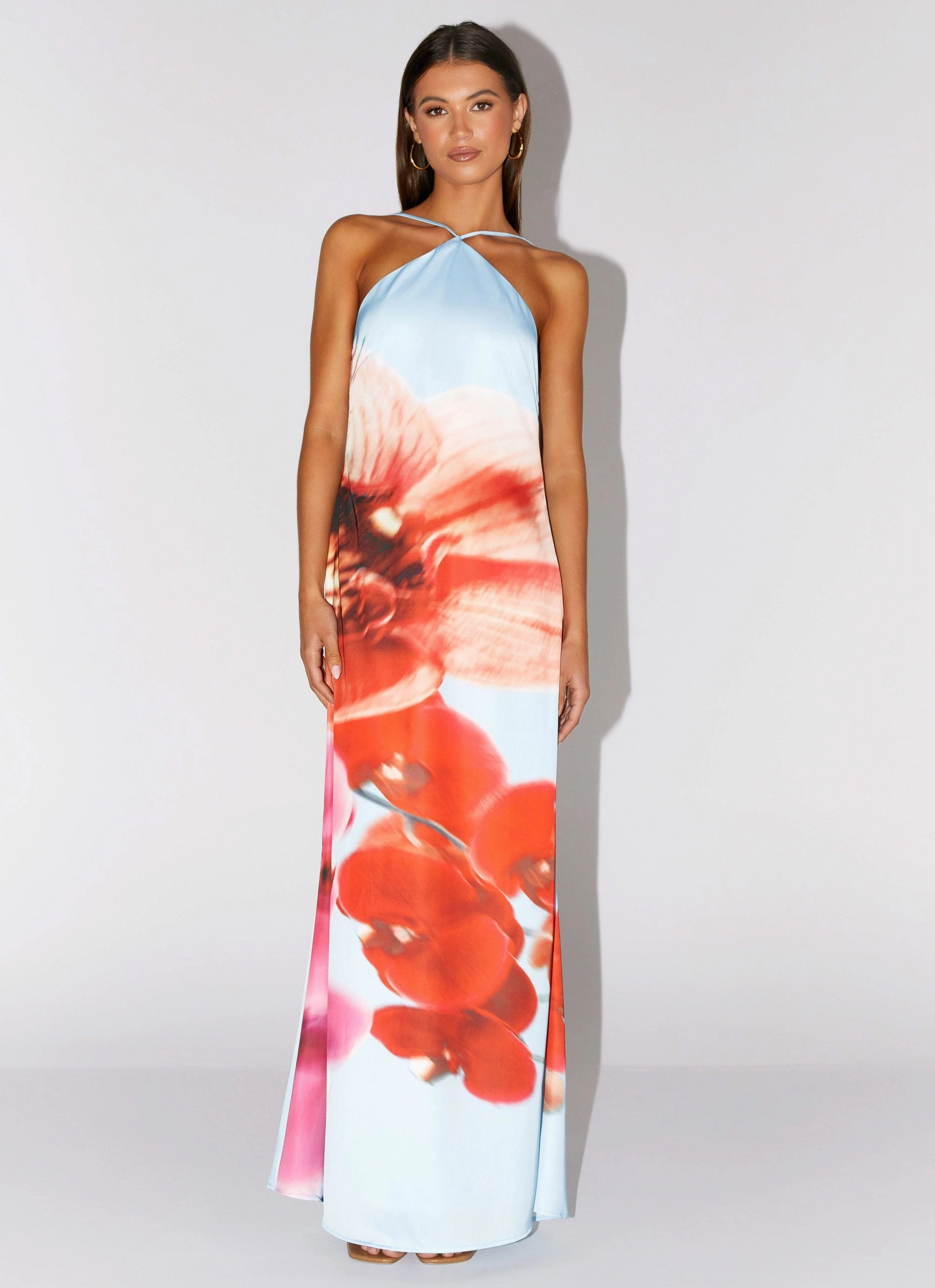 Fashion Daily Chloe Maxi Dress - Turquoise Bloom