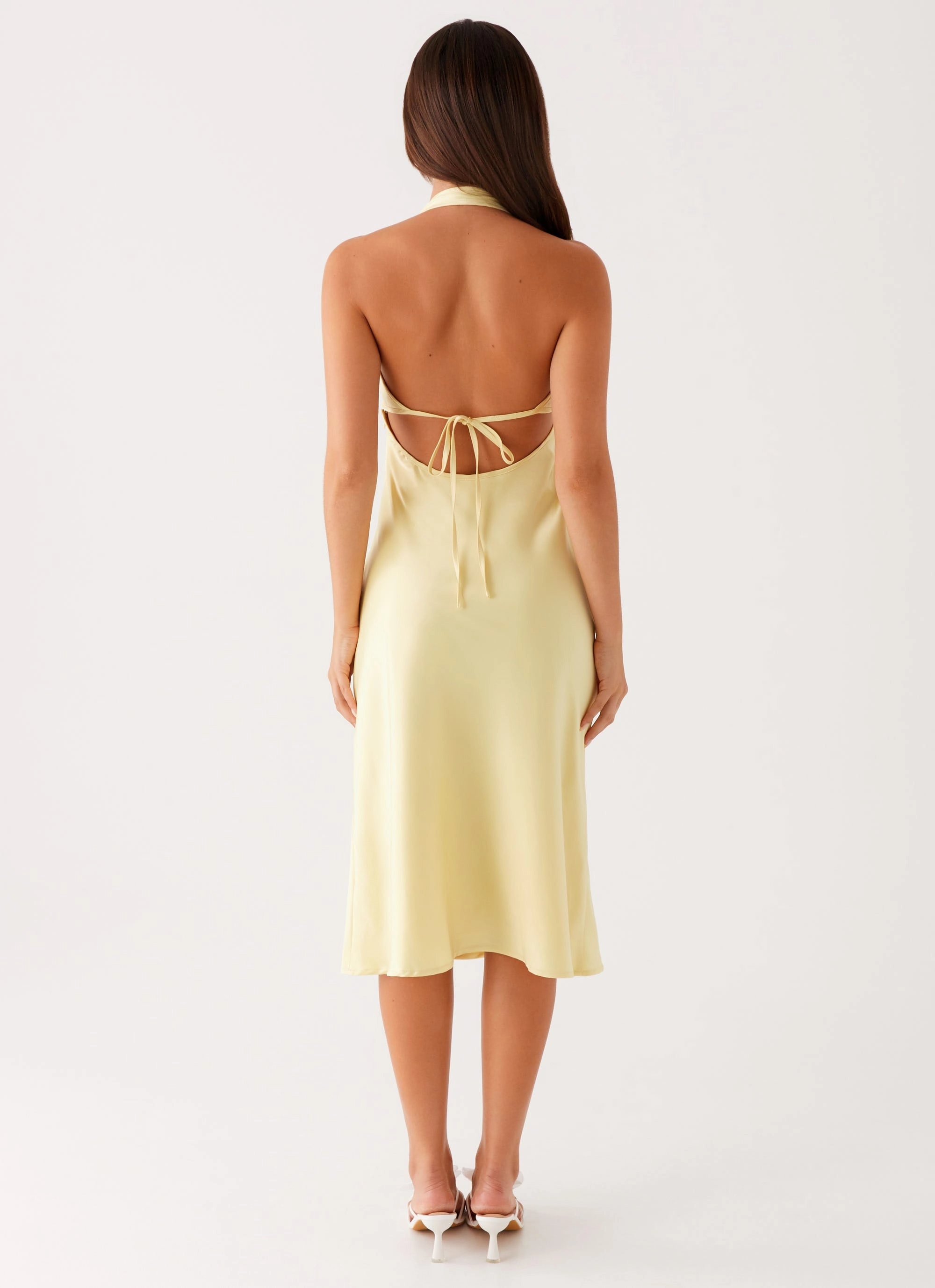 Sculpted Fit Warm-Layer Davies Midi Dress - Yellow
