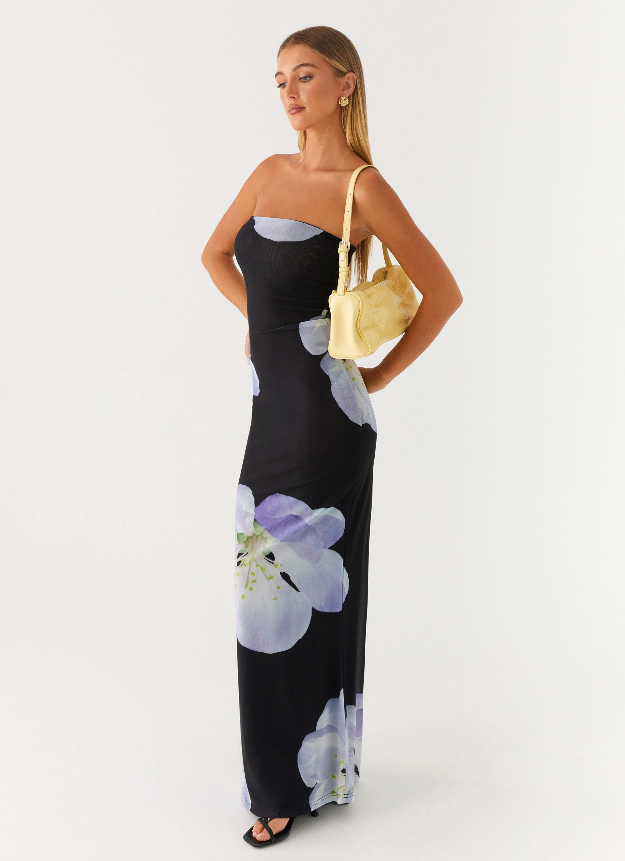 Jorja Maxi Dress - Flower Print Fit For All Lounge Comfort